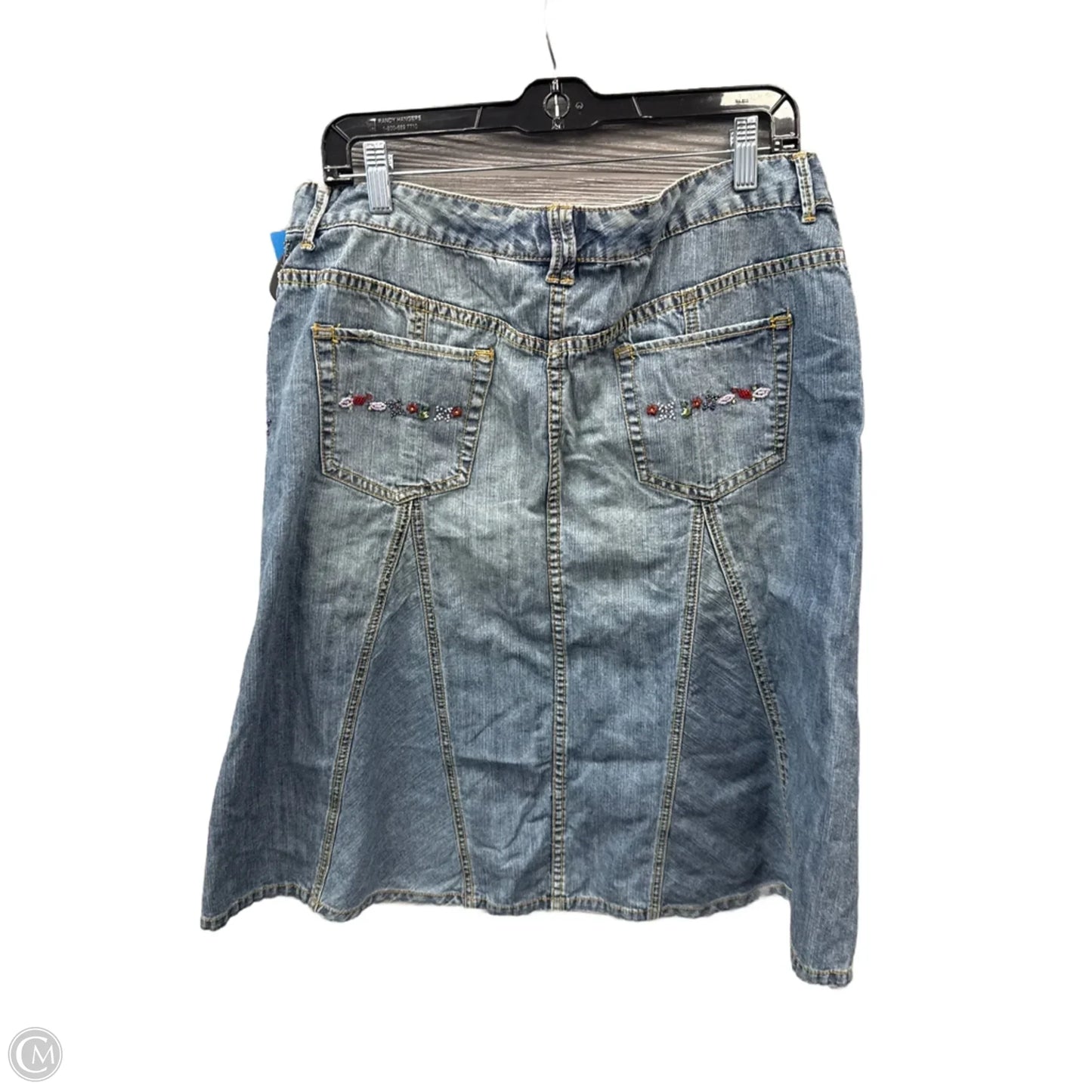 Skirt Midi By Tommy Hilfiger In Blue Denim, Size: 14