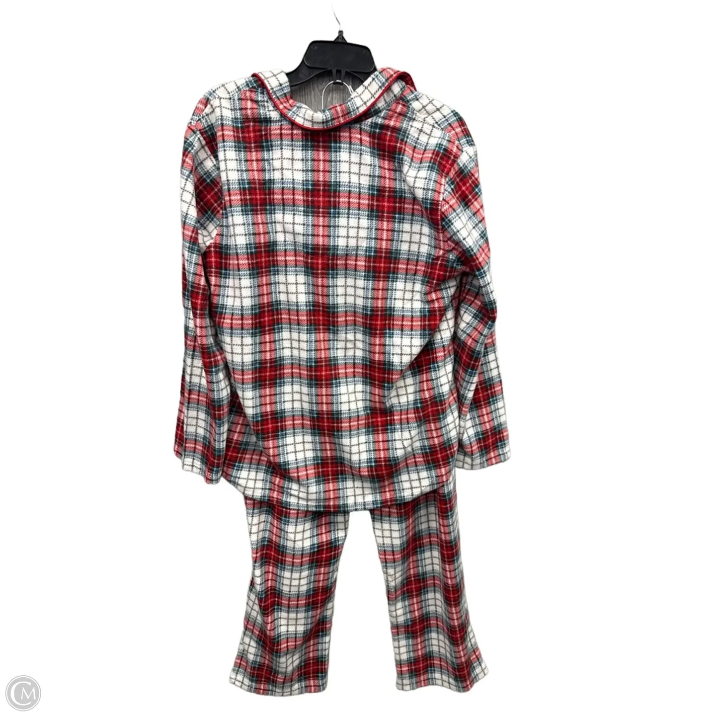 Pajamas 2pc By Ralph Lauren In Plaid Pattern, Size: L