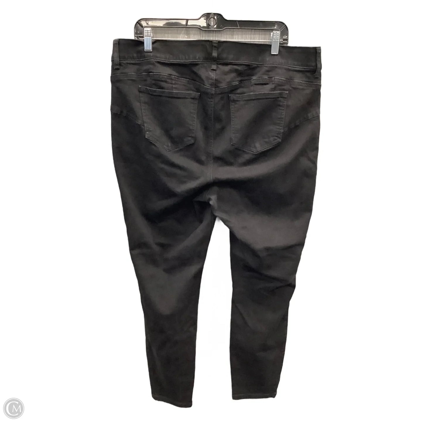 Jeans Skinny By Torrid In Black Denim, Size: 20