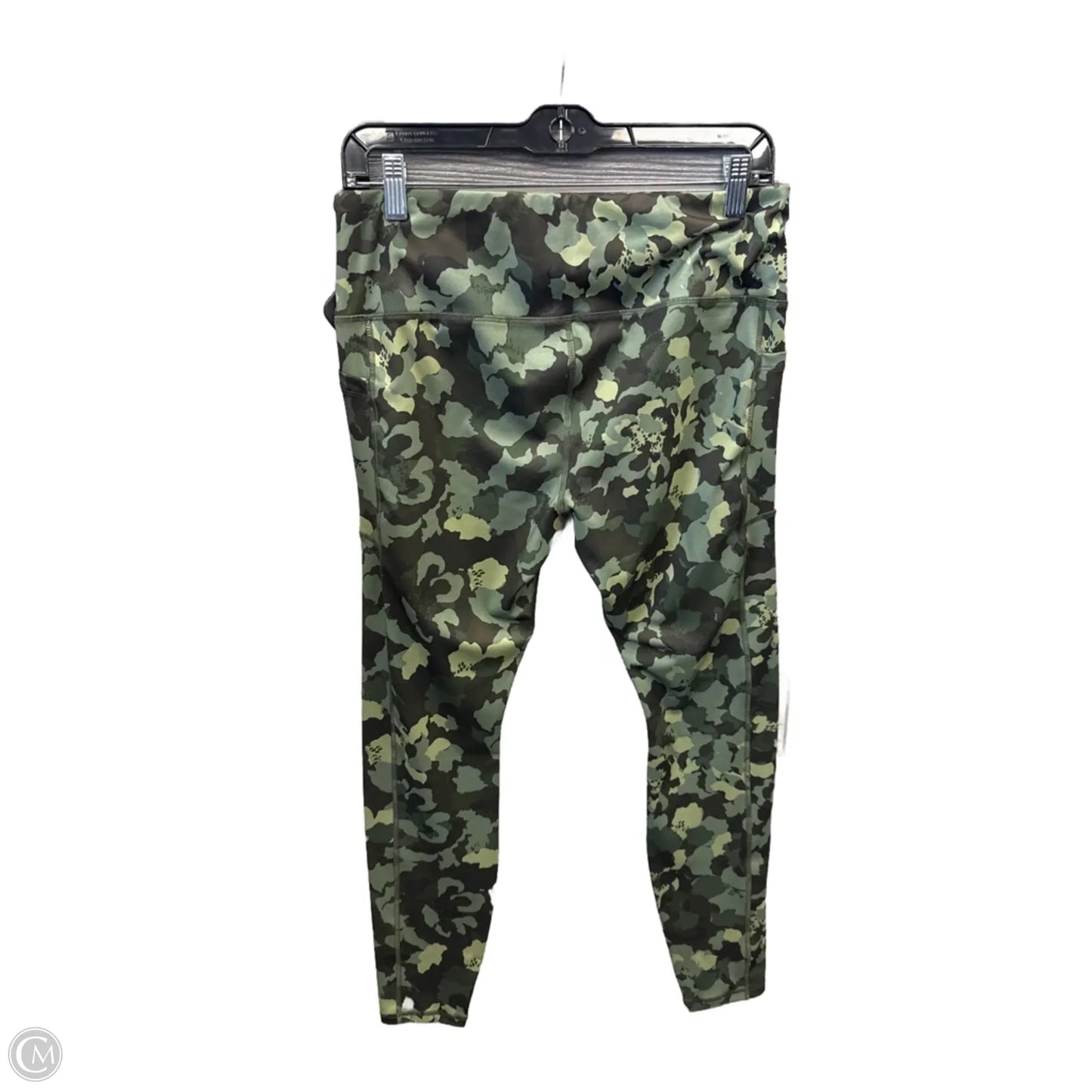 Athletic Leggings By Avia In Green, Size: L