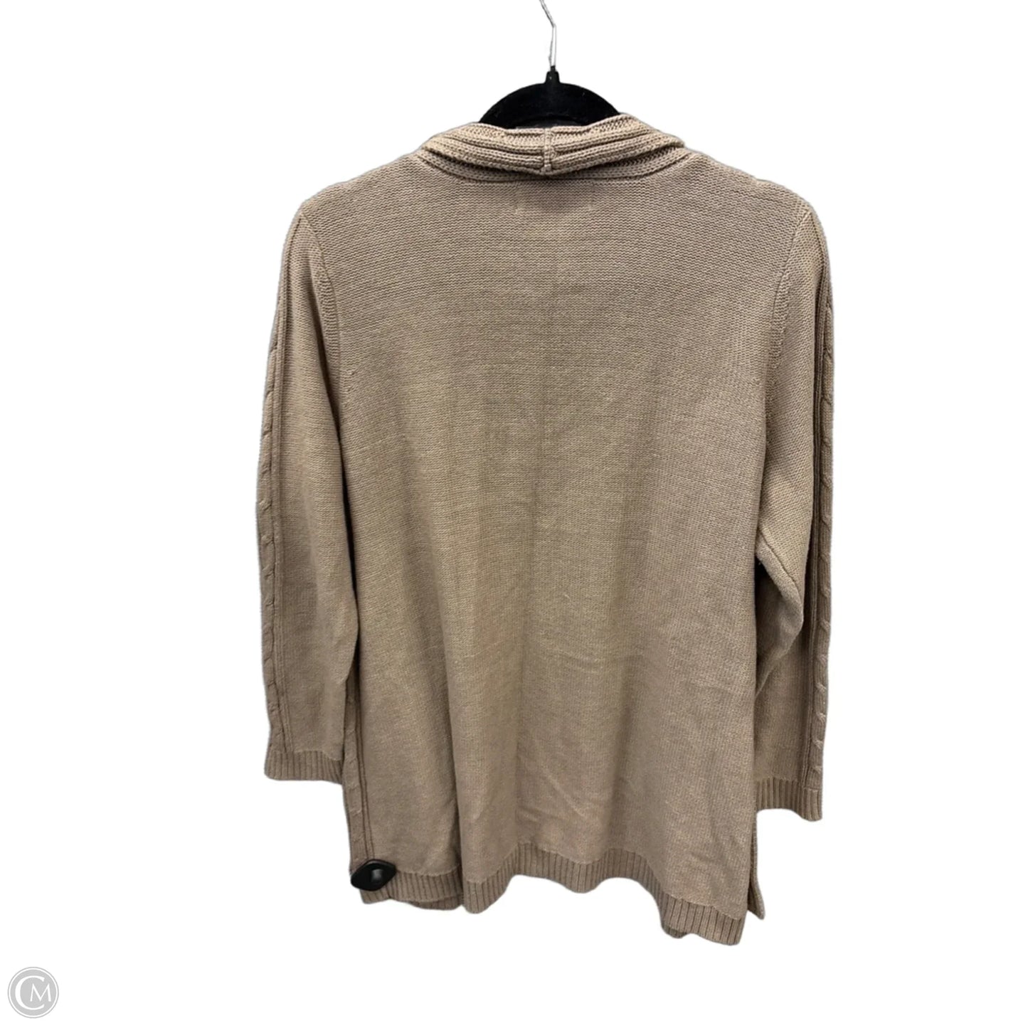 Sweater Cardigan By Karen Scott In Brown, Size: Xlp