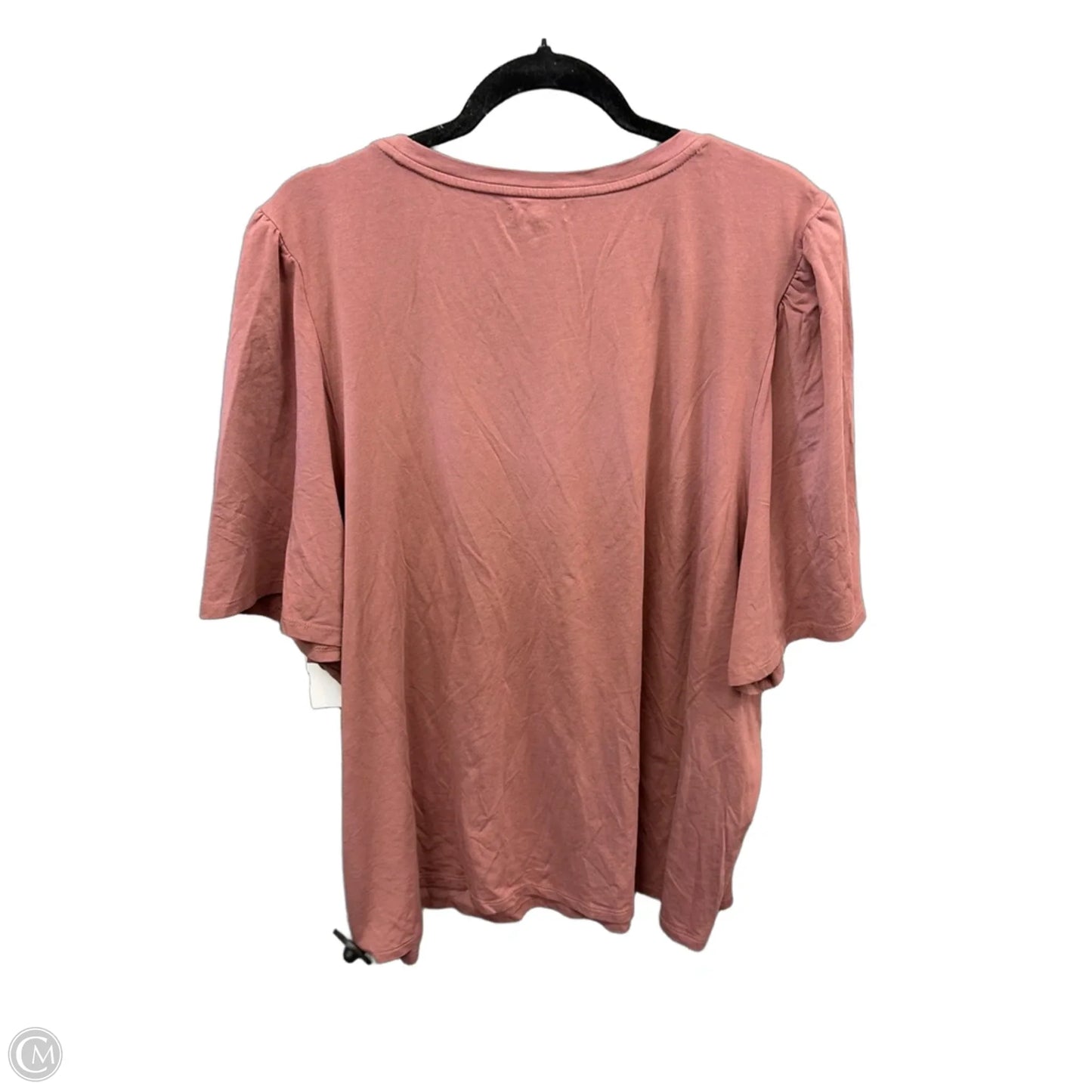 Top Short Sleeve By Maurices In Mauve, Size: 3x