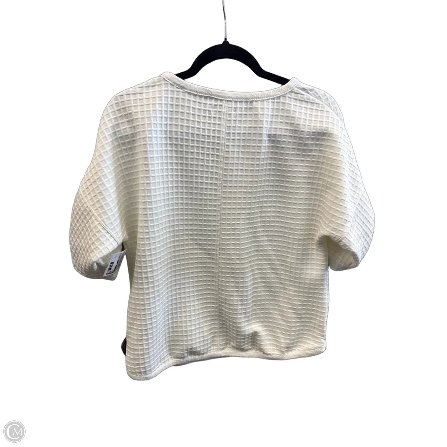 Top Short Sleeve By Max Studio In White, Size: S