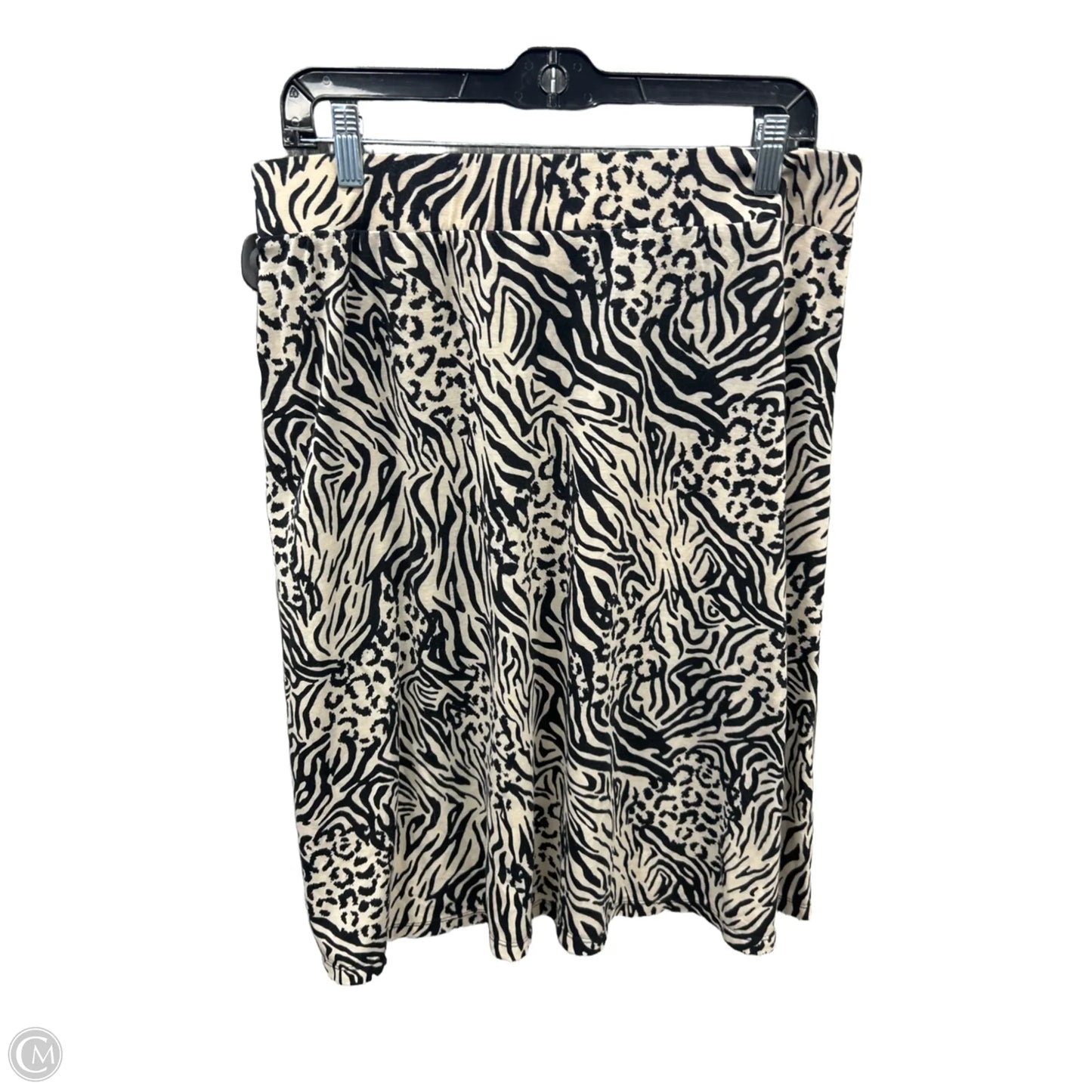 Skirt Midi By Cato In Black, Size: Xl