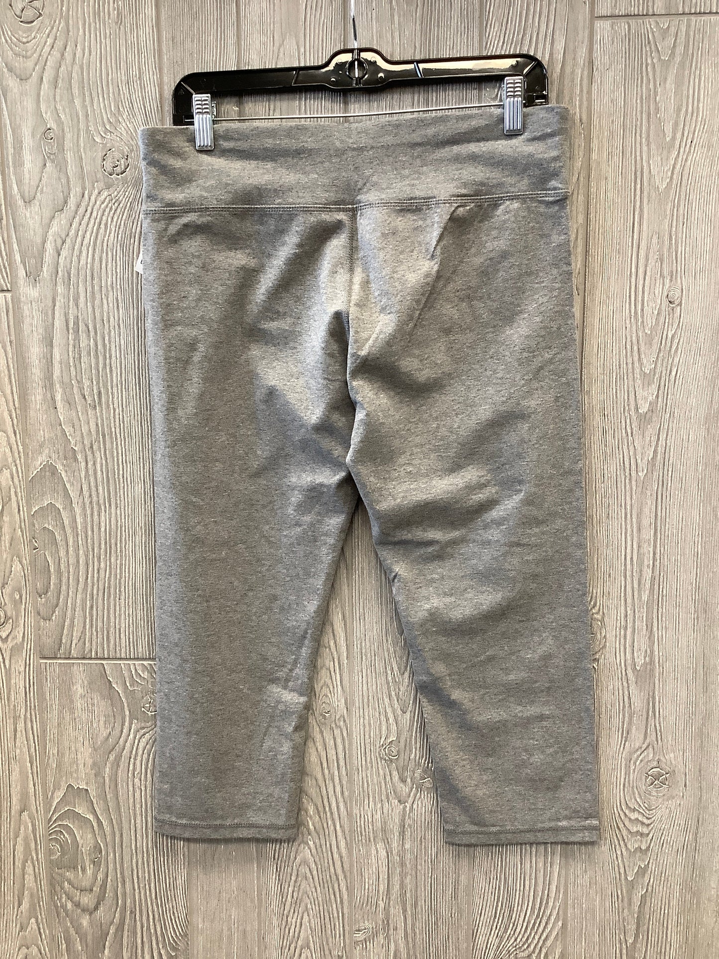Athletic Capris By Calvin Klein In Grey, Size: Xl