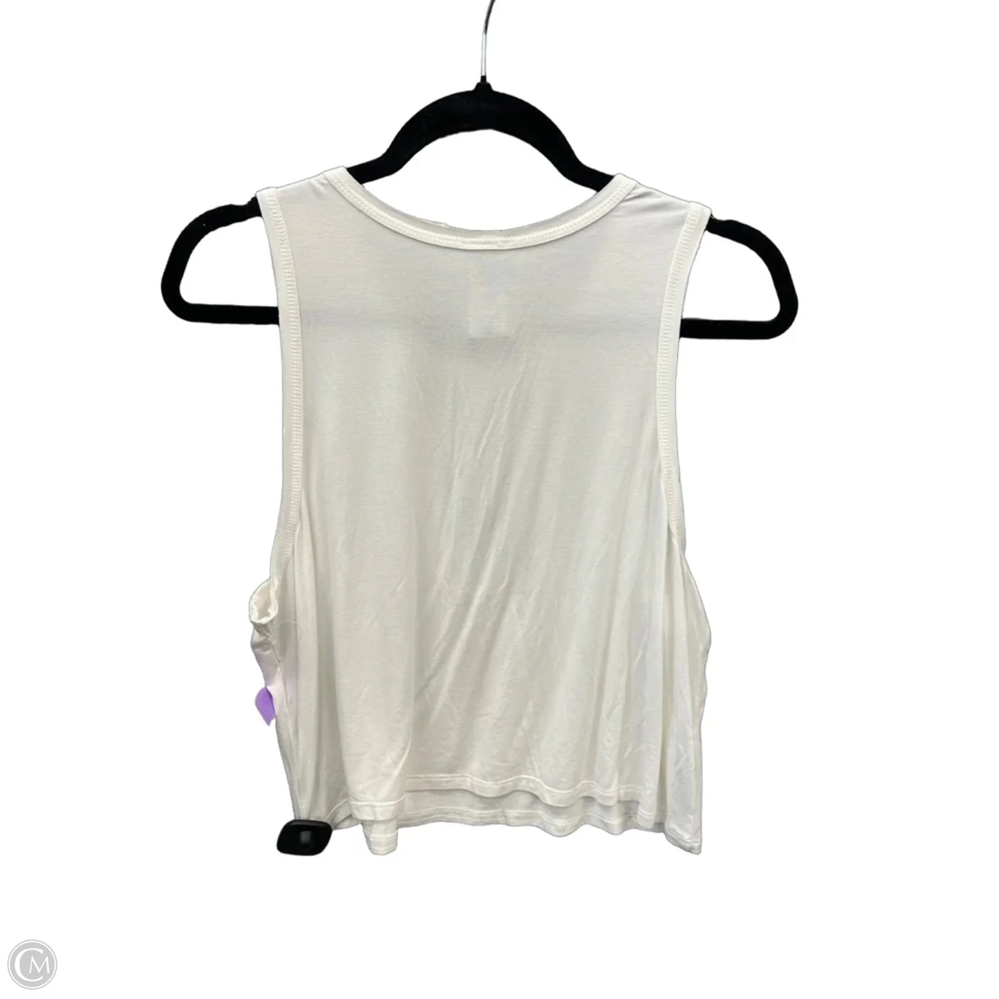 Top Sleeveless By Mono B In White, Size: L
