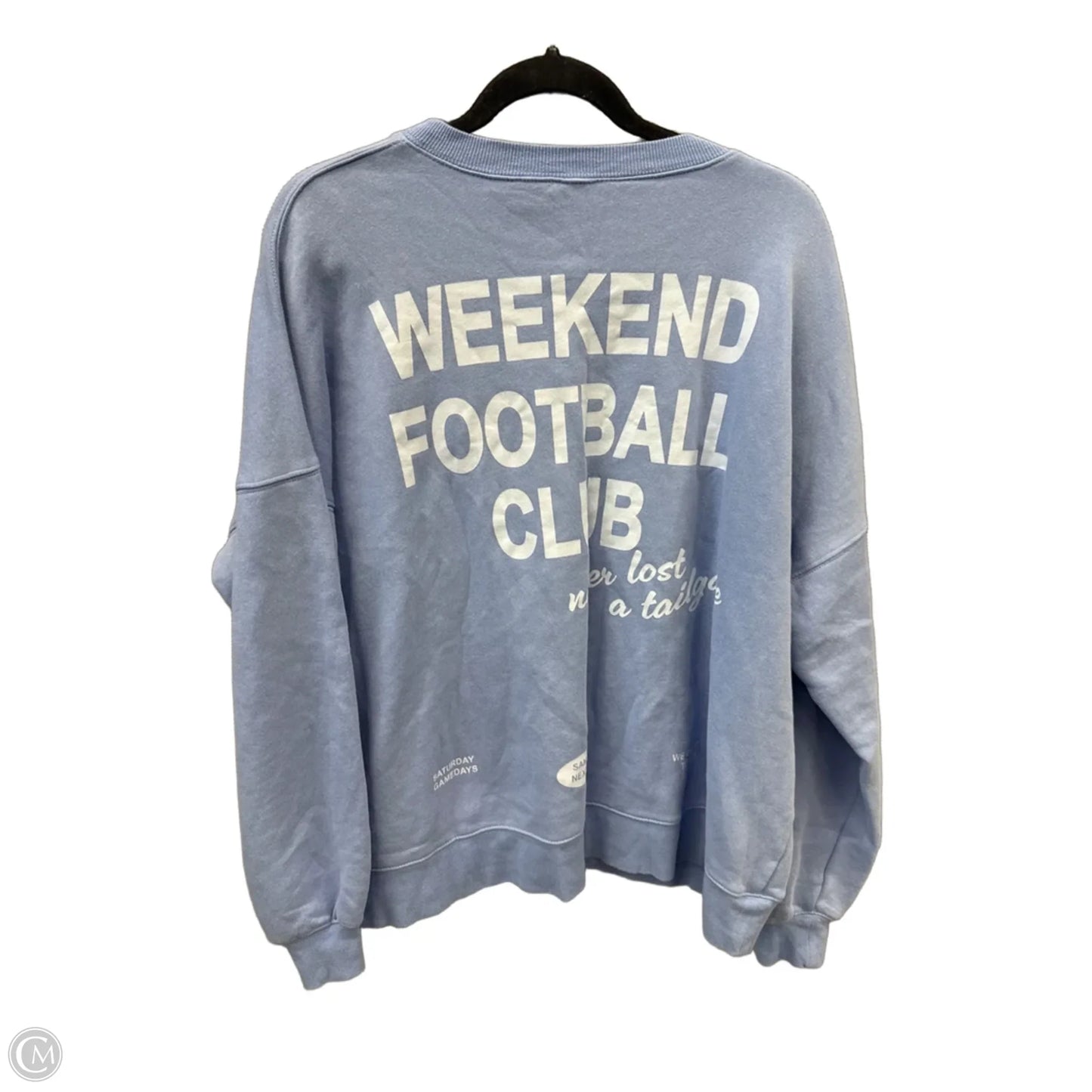 Sweatshirt Crewneck By Wild Fable In Blue, Size: L