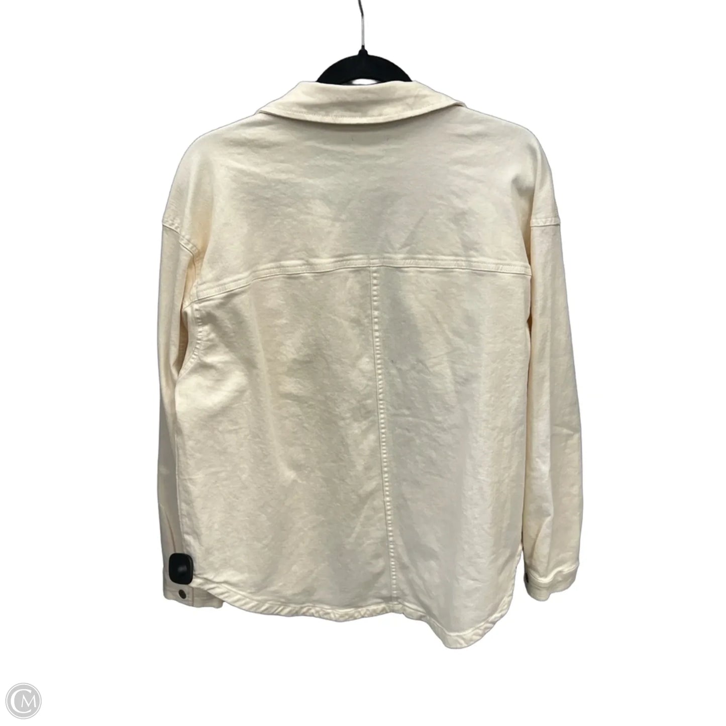 Jacket Denim By Falls Creek In Cream Denim, Size: Xl