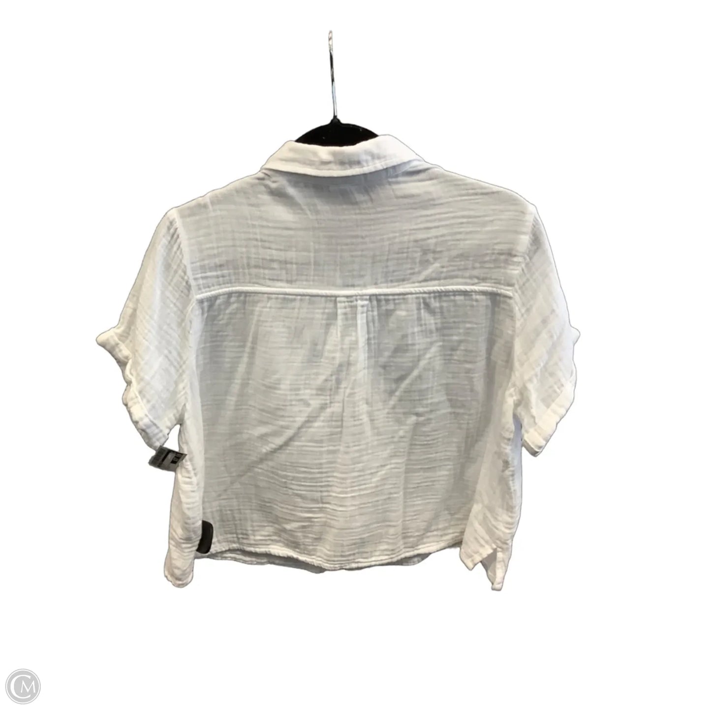 Top Short Sleeve By Old Navy In White, Size: M