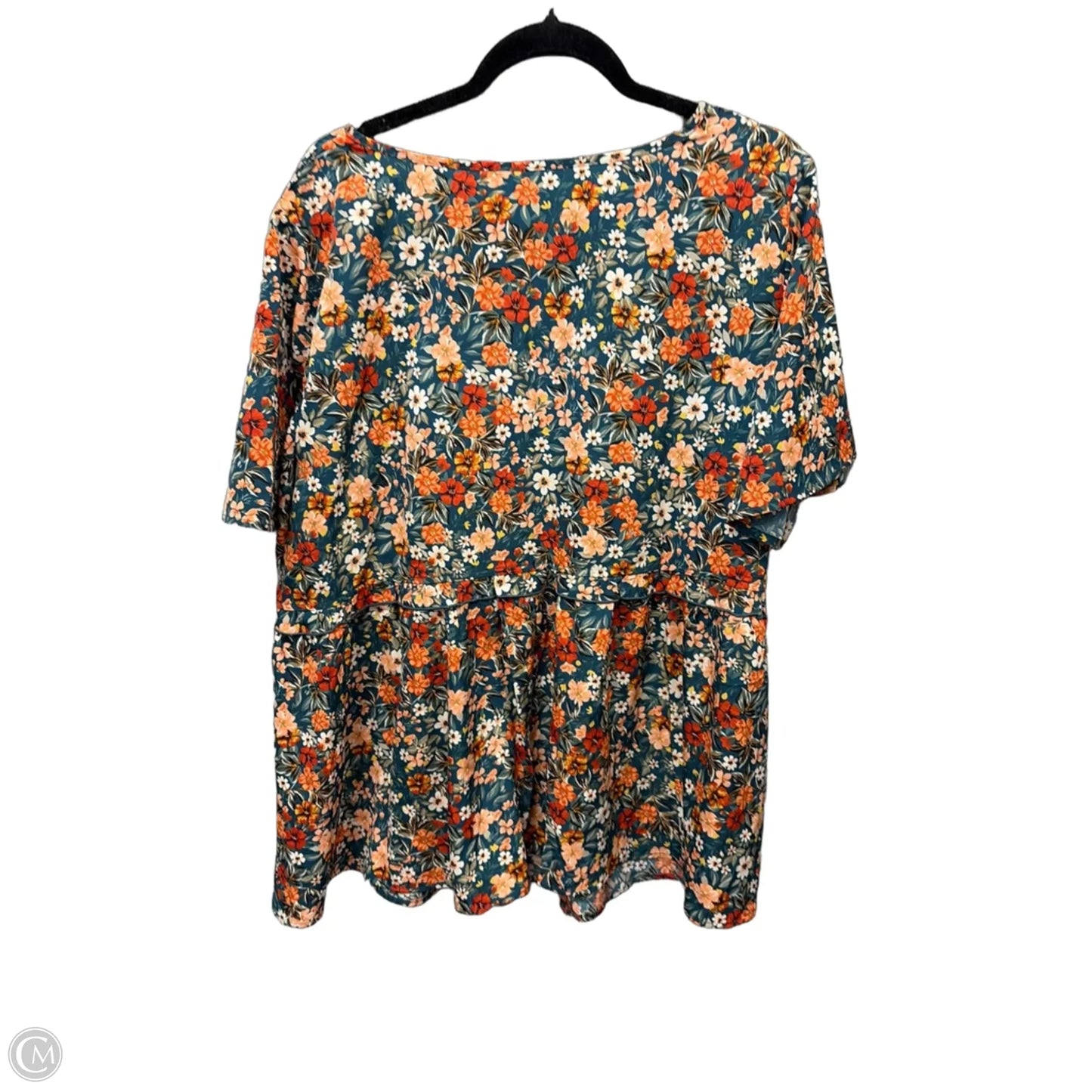 Top Short Sleeve By Bloomchic In Green, Size: Xxl