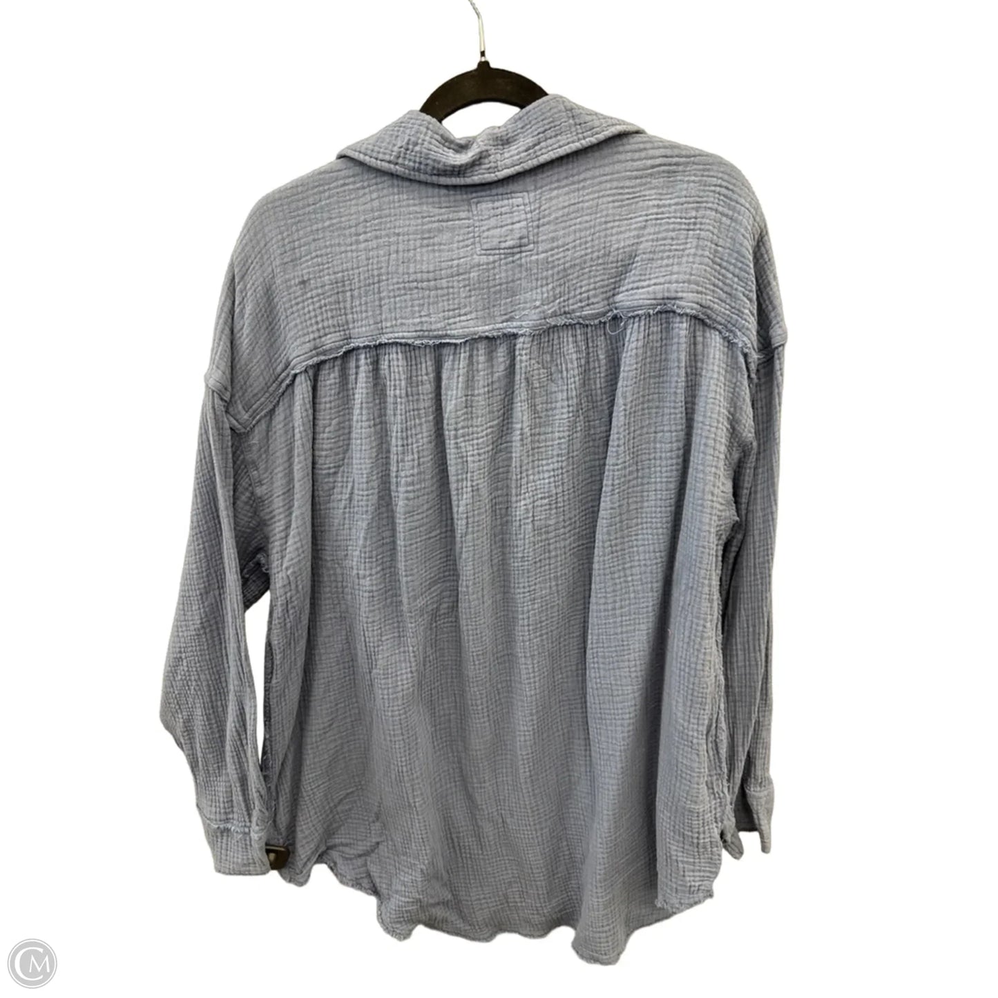 Top Long Sleeve By Aerie In Blue, Size: M