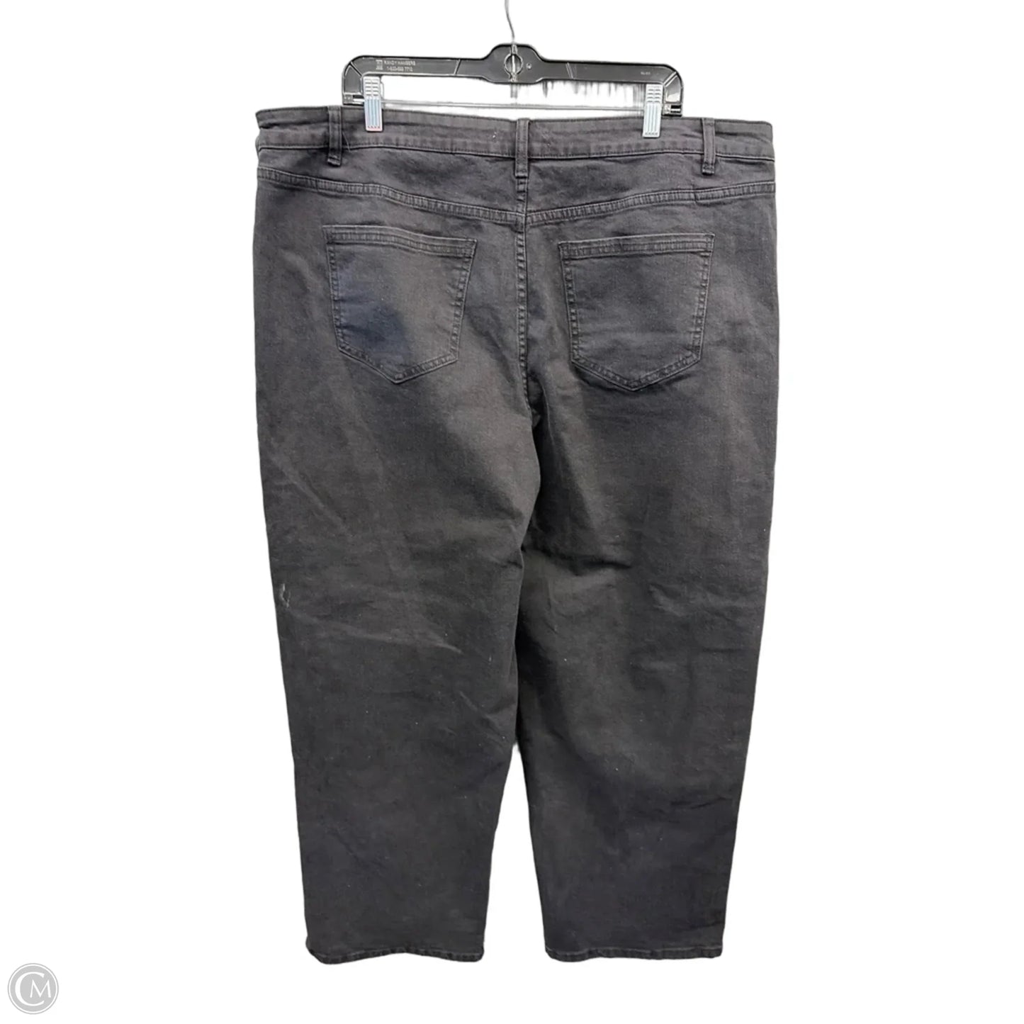 Jeans Straight By Eloquii In Black Denim, Size: 20