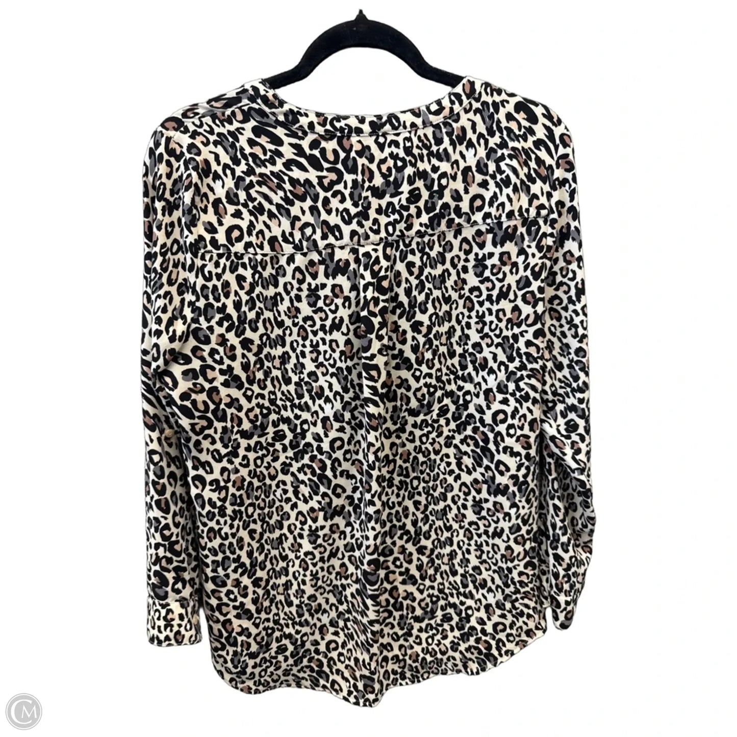Top Long Sleeve By Apt 9 In Animal Print, Size: L
