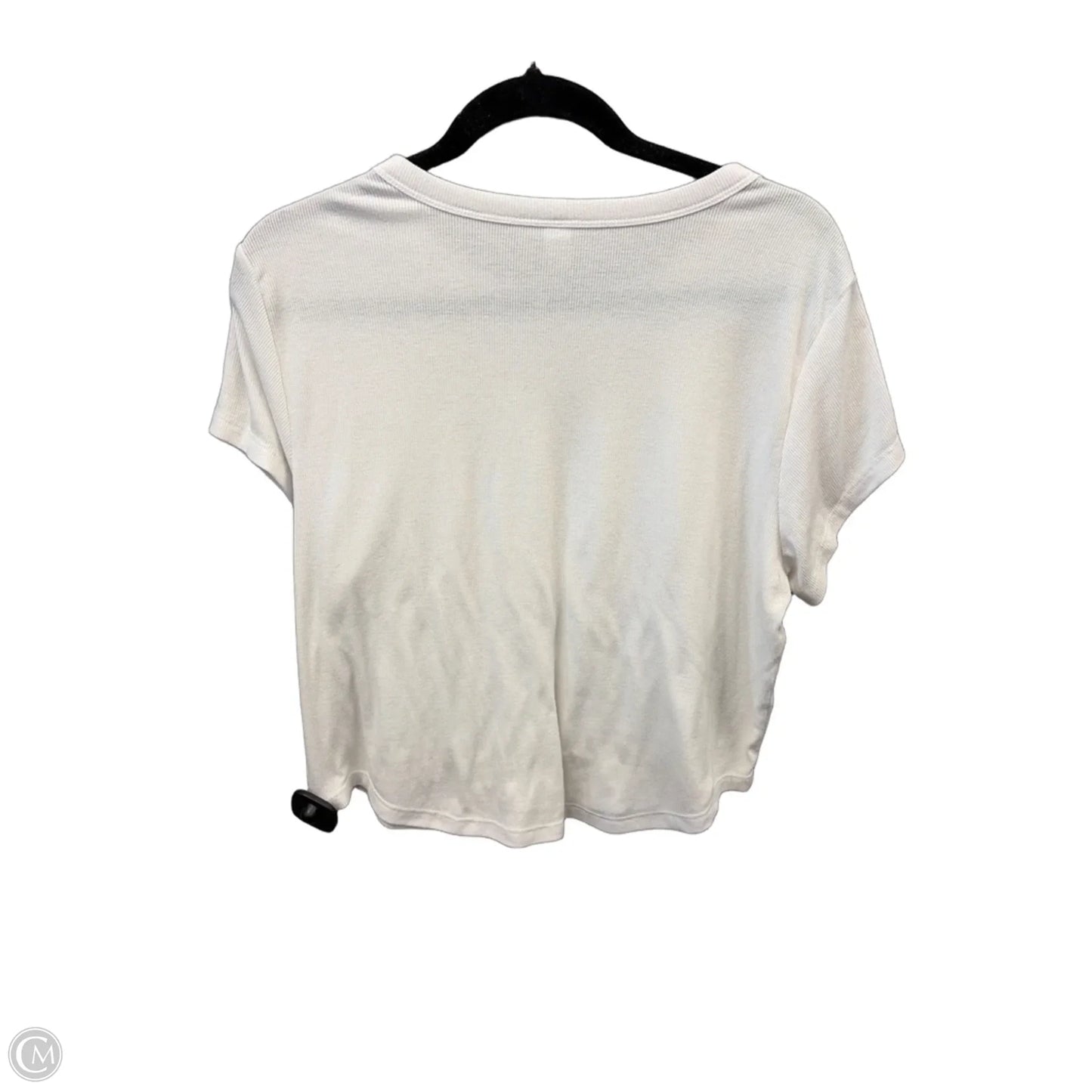 Top Short Sleeve Basic By Old Navy In White, Size: Xl