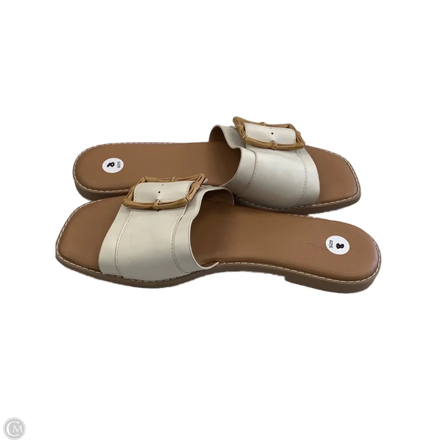 Sandals Flats By Universal Thread In Cream, Size: 8