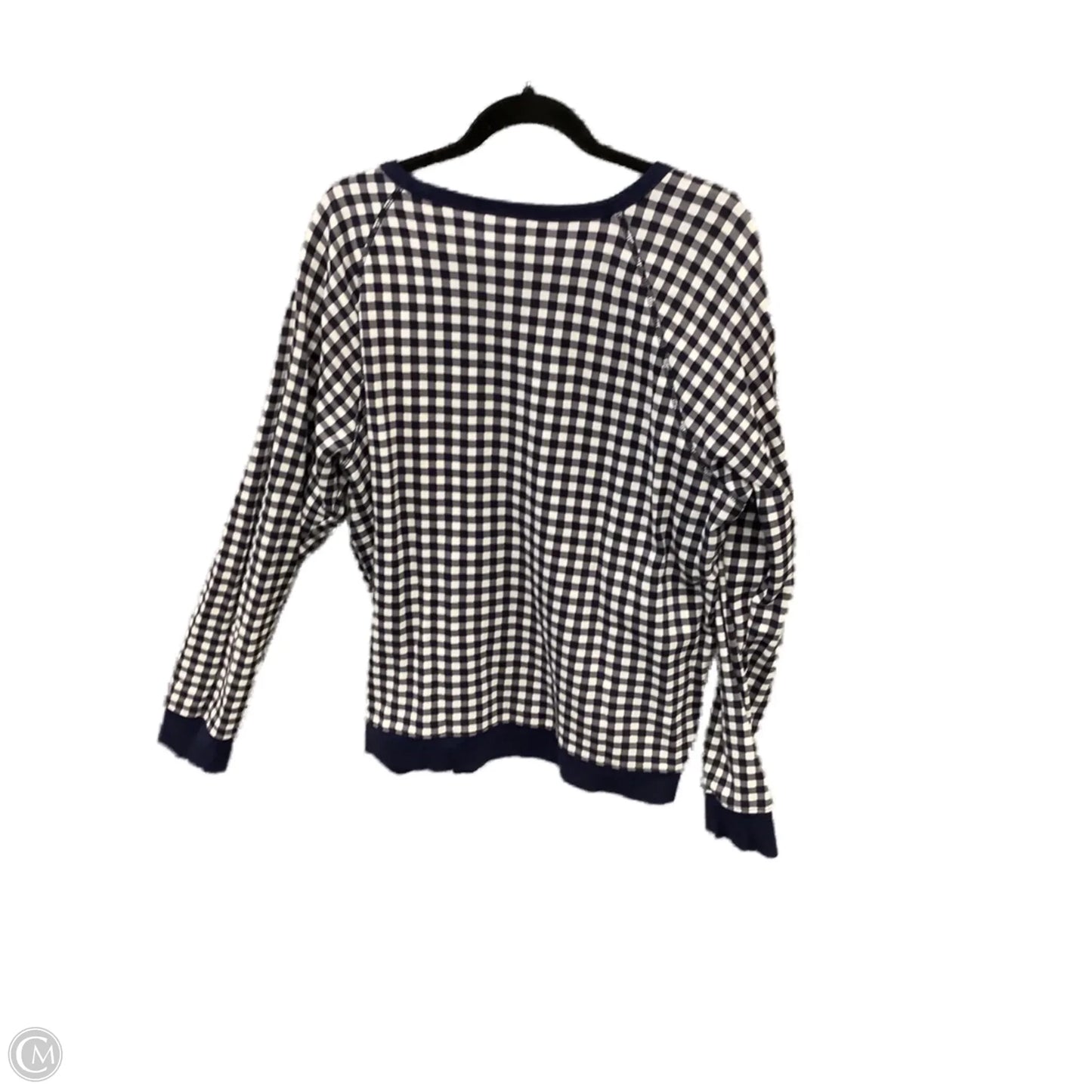 Sweatshirt Crewneck By Draper James In Plaid Pattern, Size: Xxl