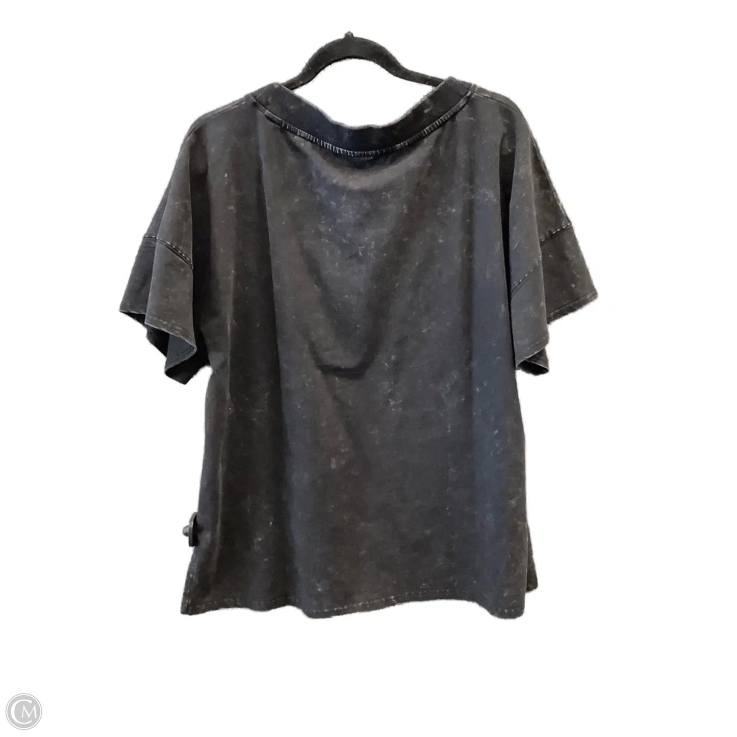 Top Short Sleeve By Mono B In Black, Size: S