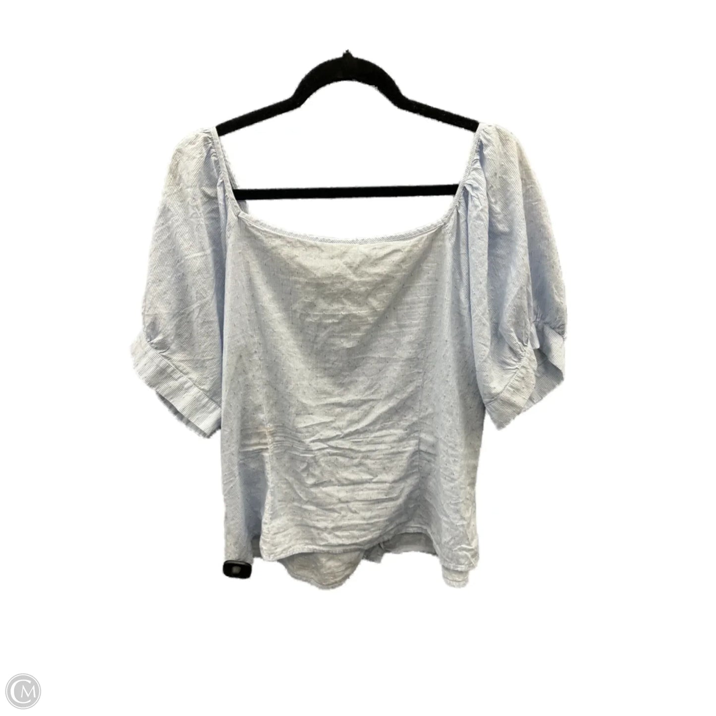 Top Short Sleeve By Ana In Blue, Size: Xxl