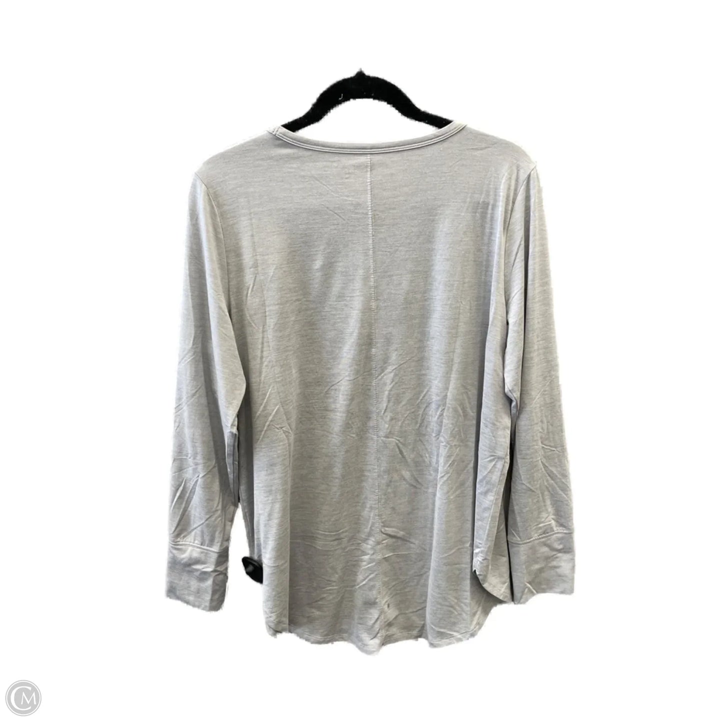 Athletic Top Long Sleeve Crewneck By Gapfit In Grey, Size: L