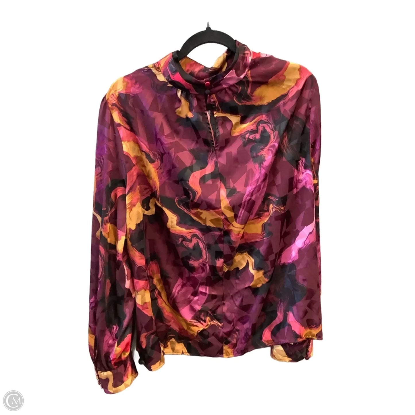 Top Long Sleeve By Nine West In Purple, Size: Xl