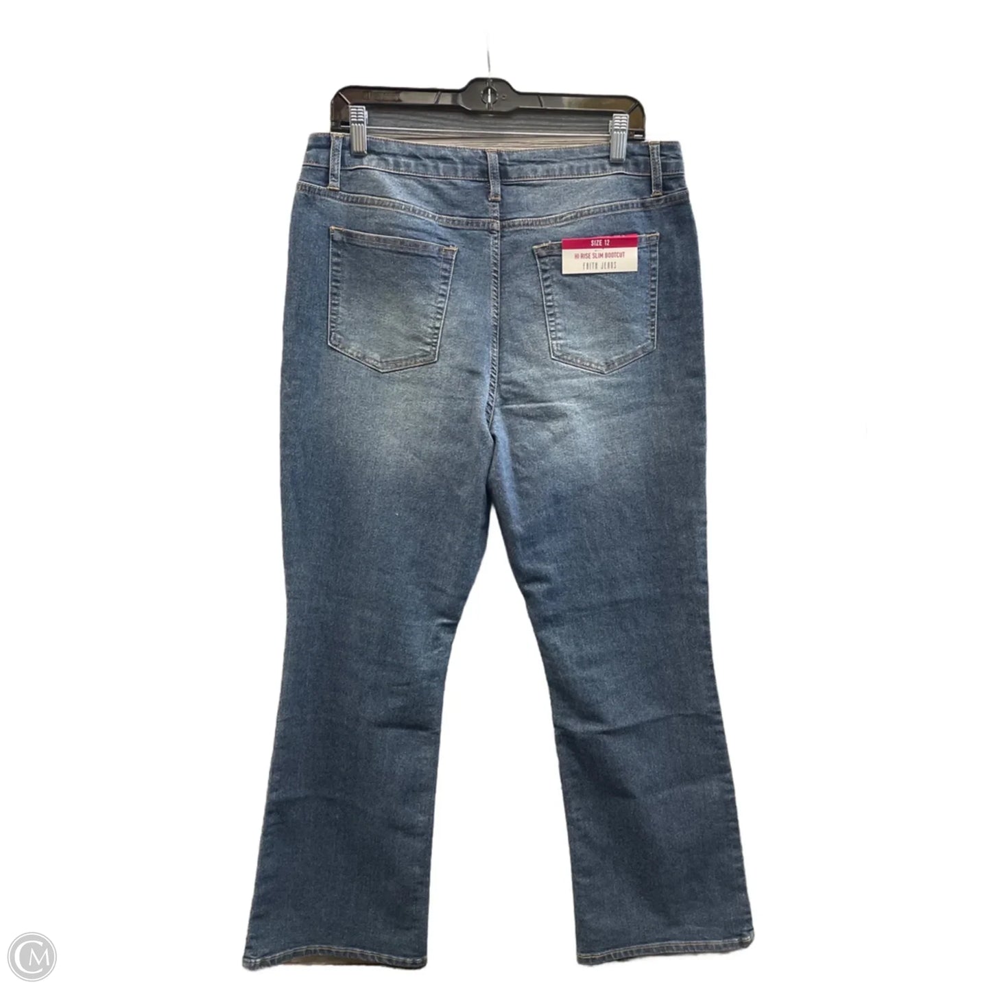 Jeans Boot Cut By Cmf In Blue Denim, Size: 12