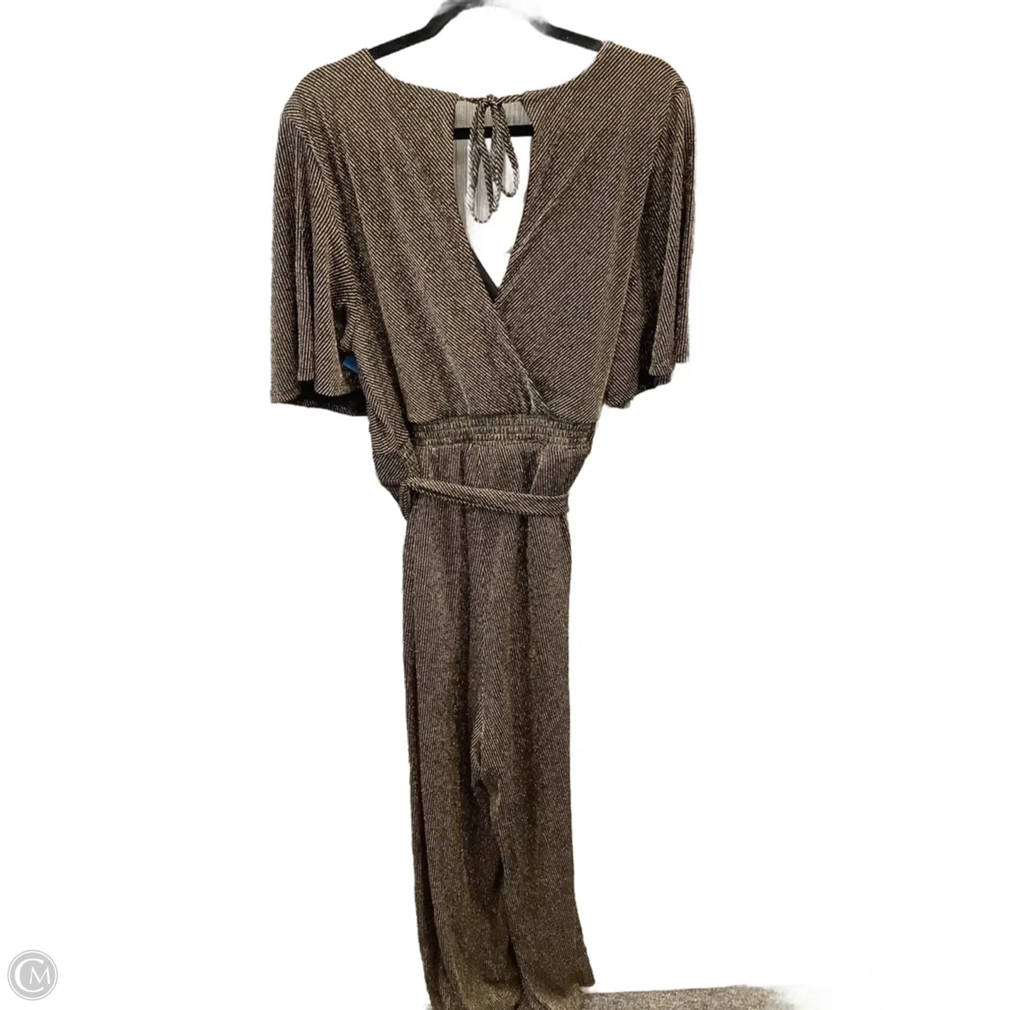 Jumpsuit By Torrid In Black & Gold, Size: 2x