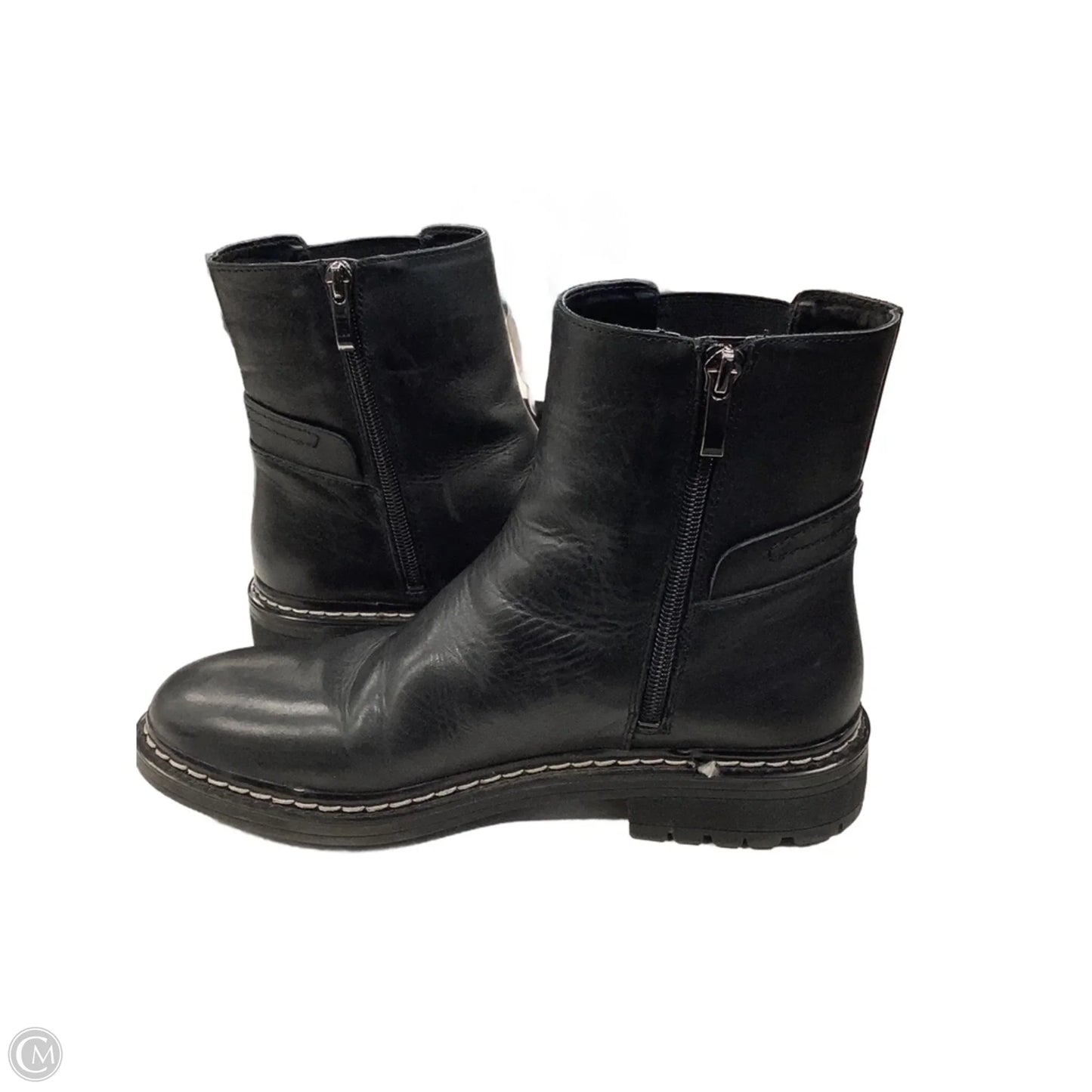 Boots Ankle Flats By Franco Sarto In Black, Size: 8.5