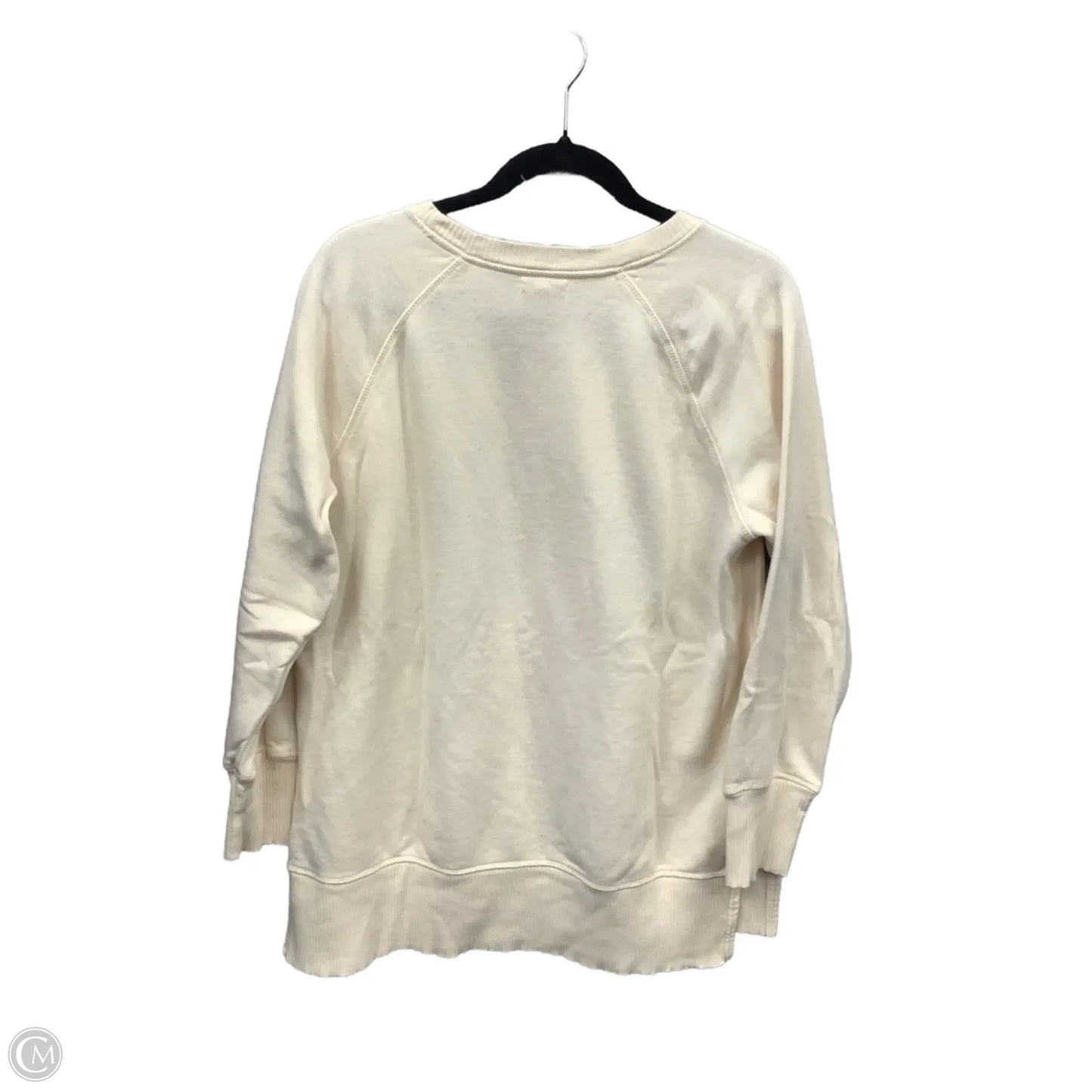 Sweatshirt Crewneck By Maurices In Cream, Size: M