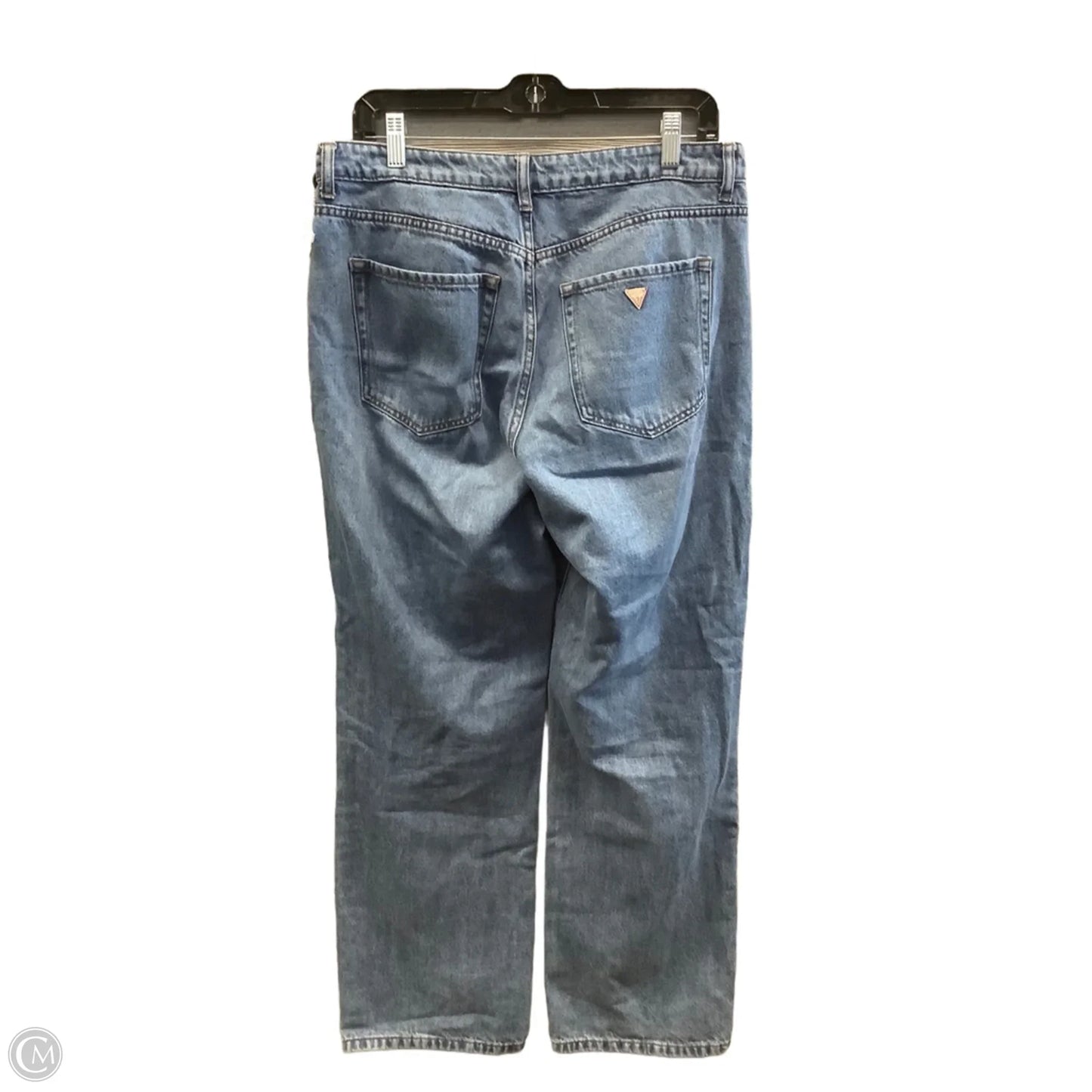 Jeans Wide Leg By Guess In Blue Denim, Size: 10