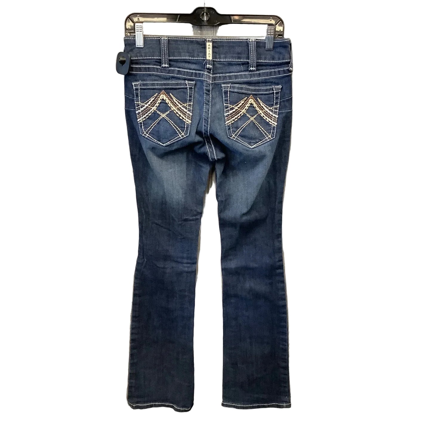 Jeans Boot Cut By Ariat In Blue Denim, Size: 6l