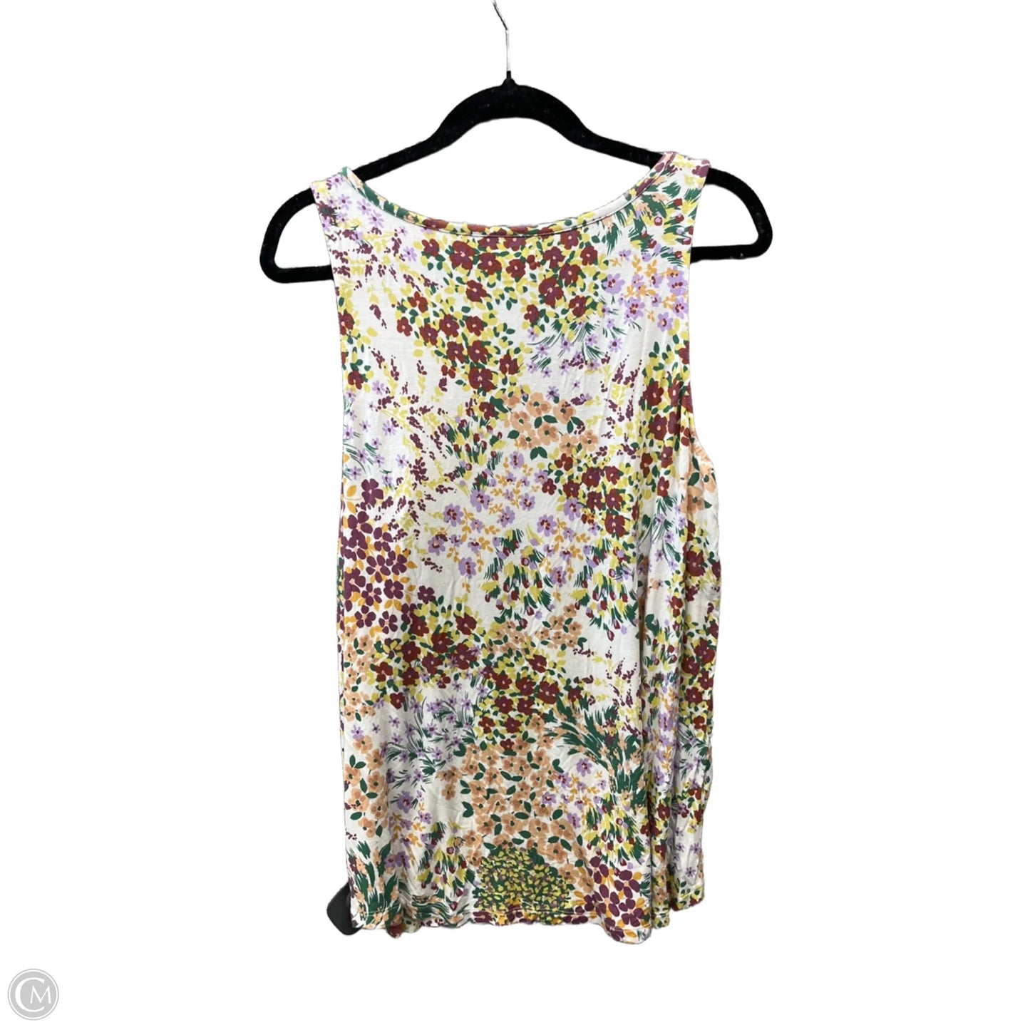 Top Sleeveless By Maurices In Floral Print, Size: Xxl