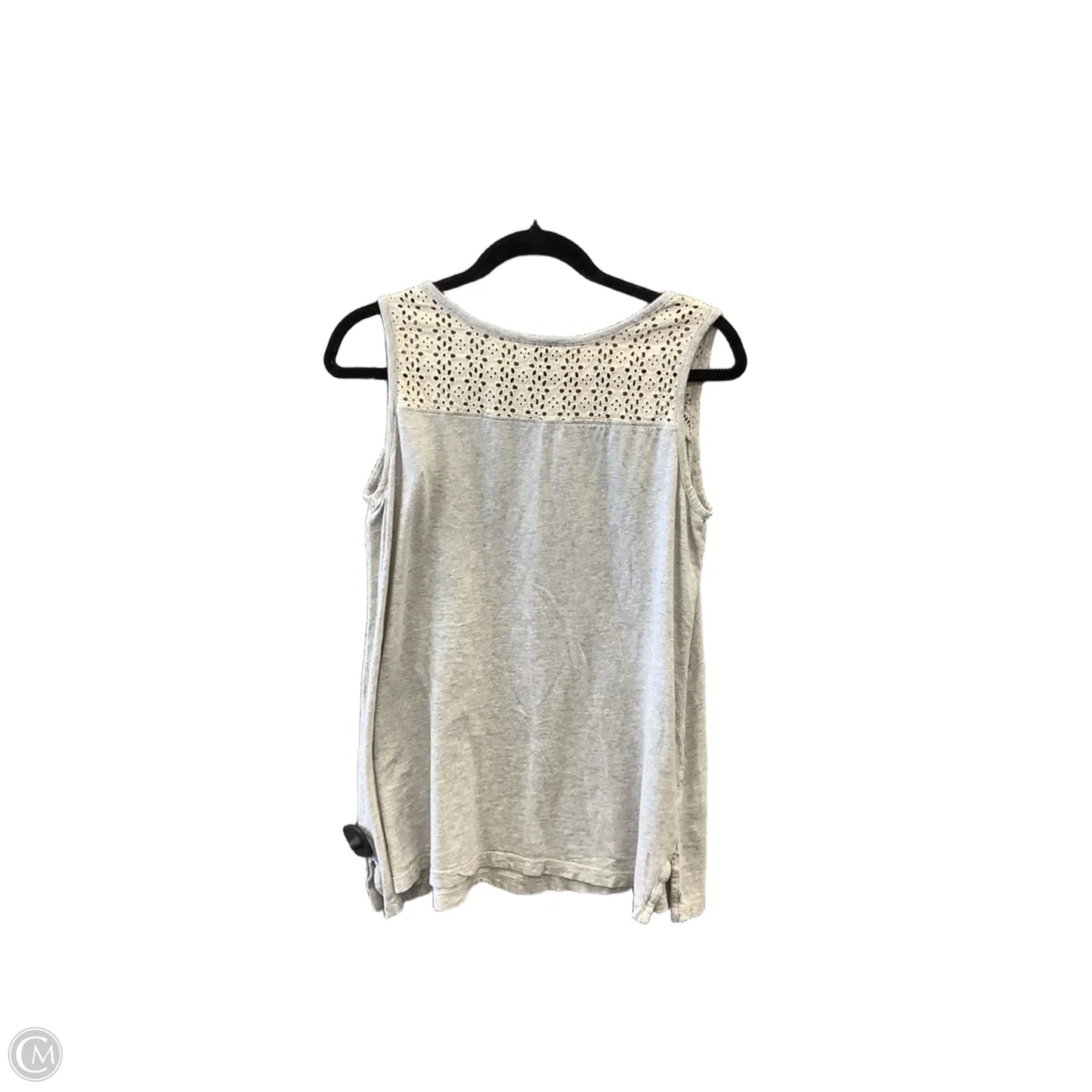 Top Sleeveless By Eddie Bauer In Grey, Size: M