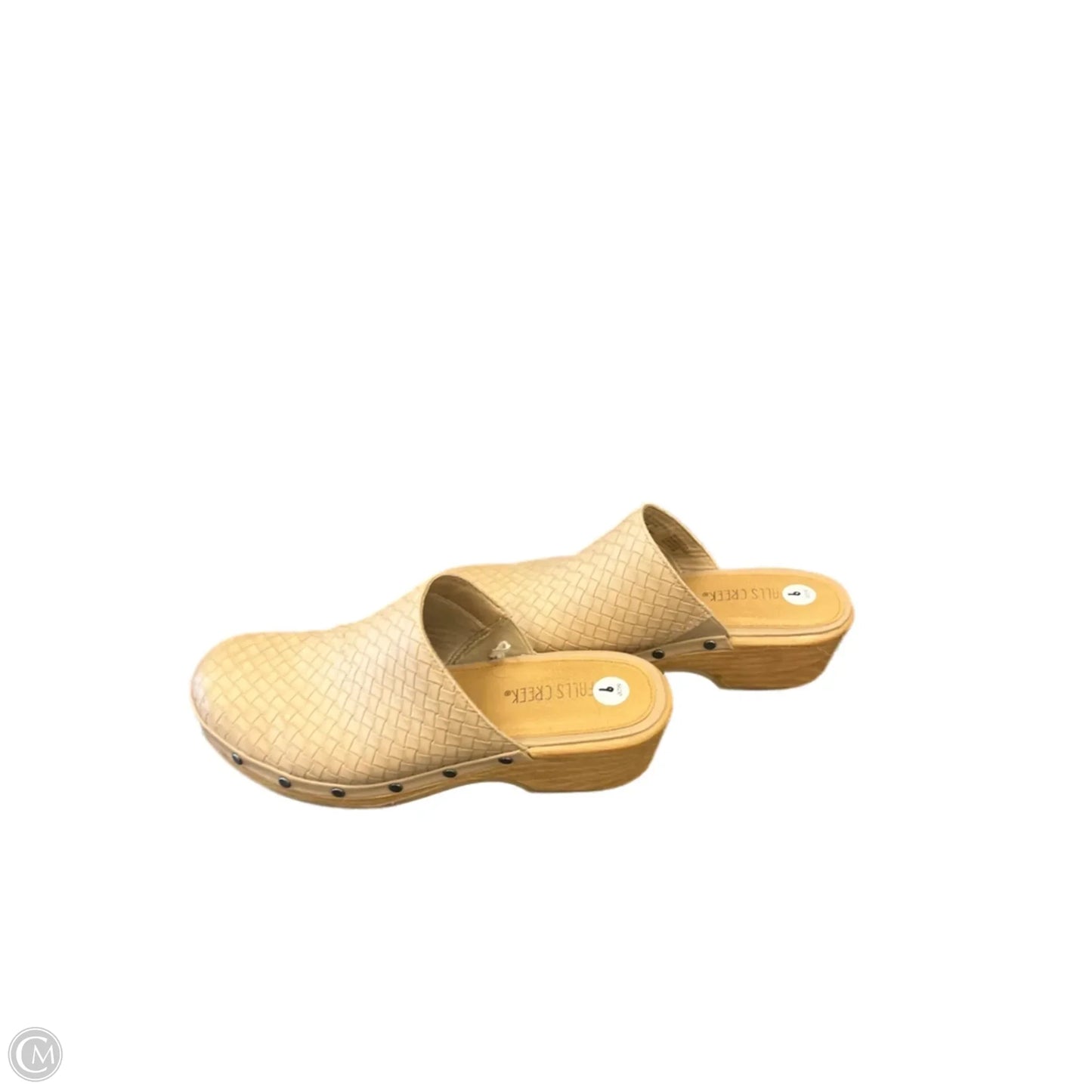 Shoes Heels Block By Falls Creek In Tan, Size: 9