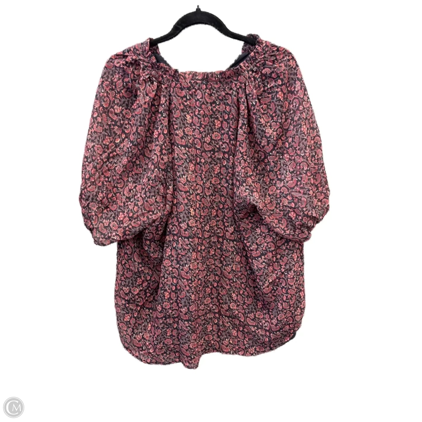 Top Short Sleeve By Philosophy In Multi-colored, Size: 1x