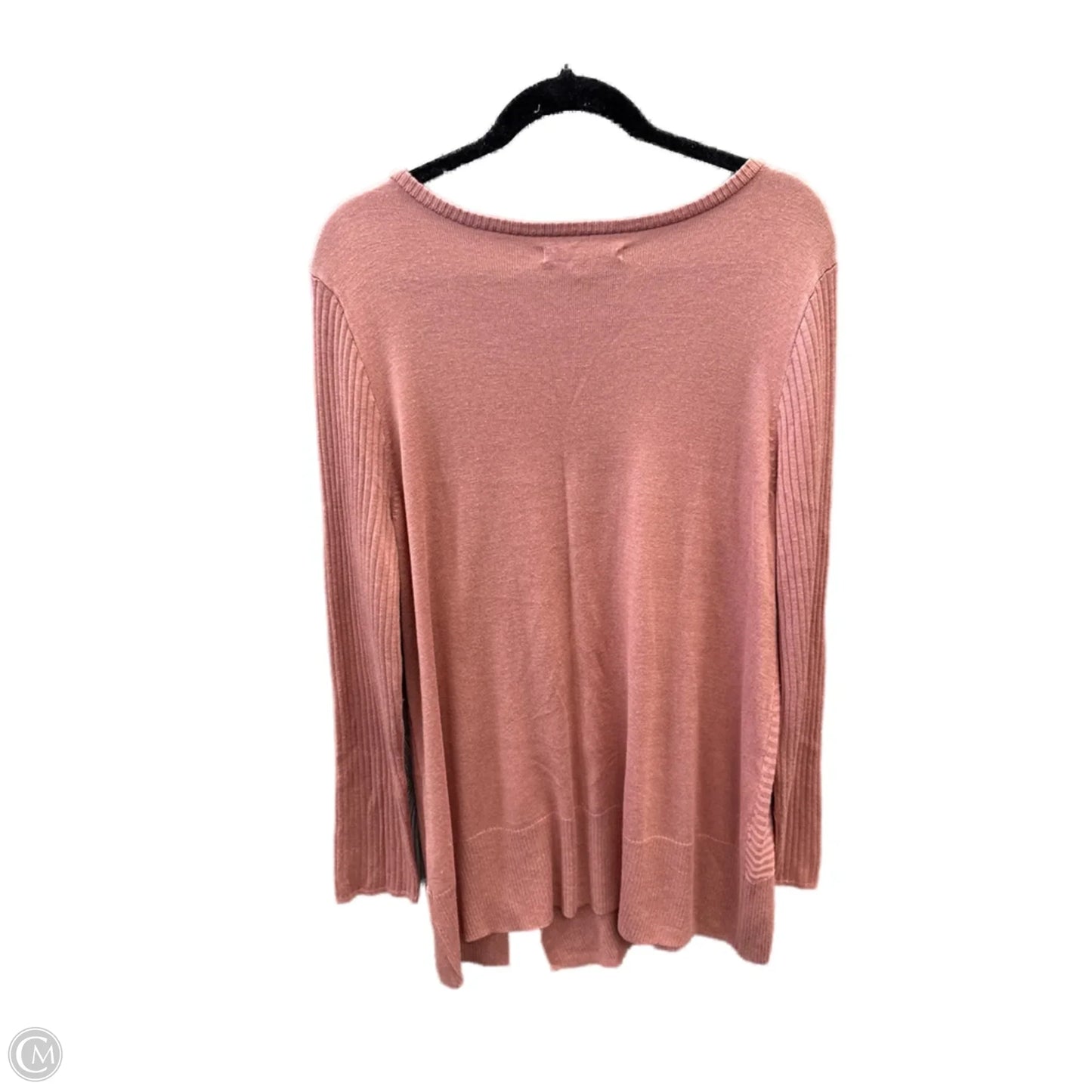Top Long Sleeve By Apt 9 In Peach, Size: Xxl