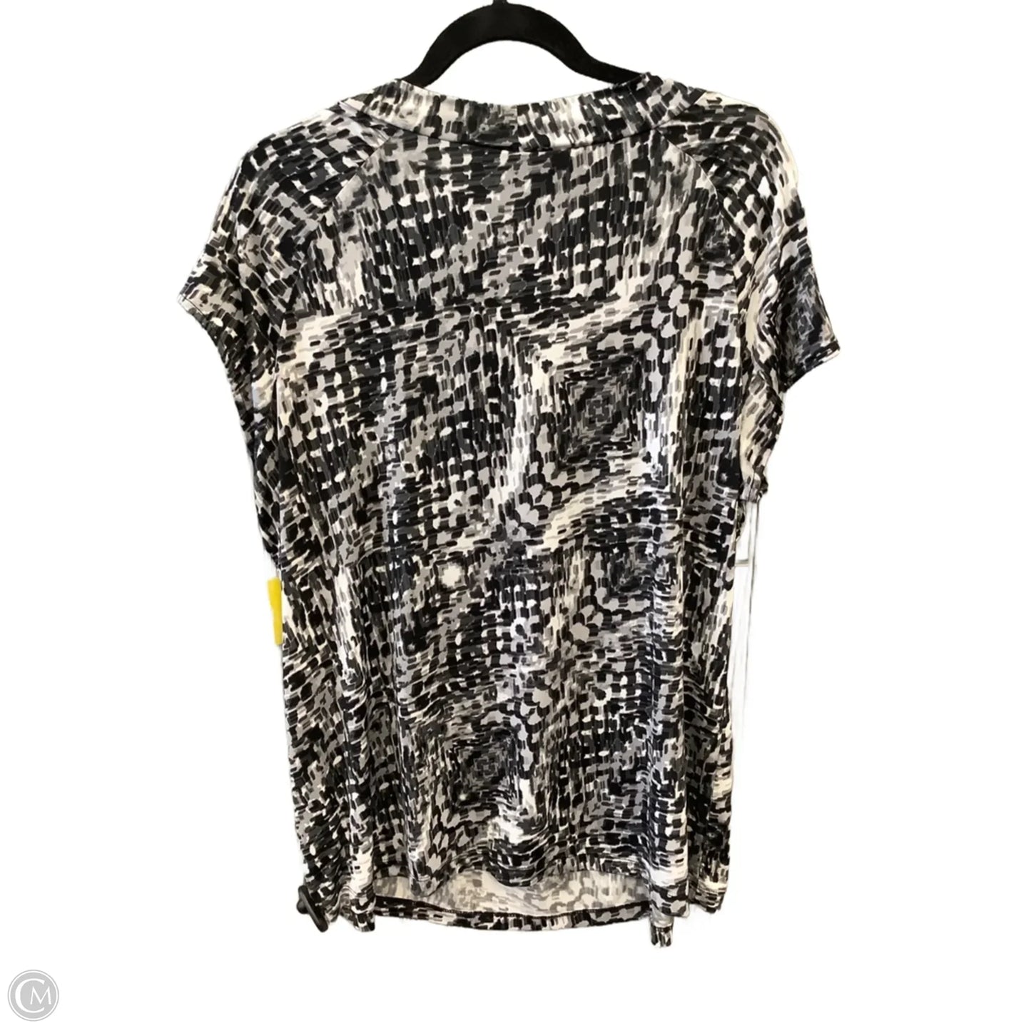 Top Short Sleeve By Worthington In Black, Size: 1x