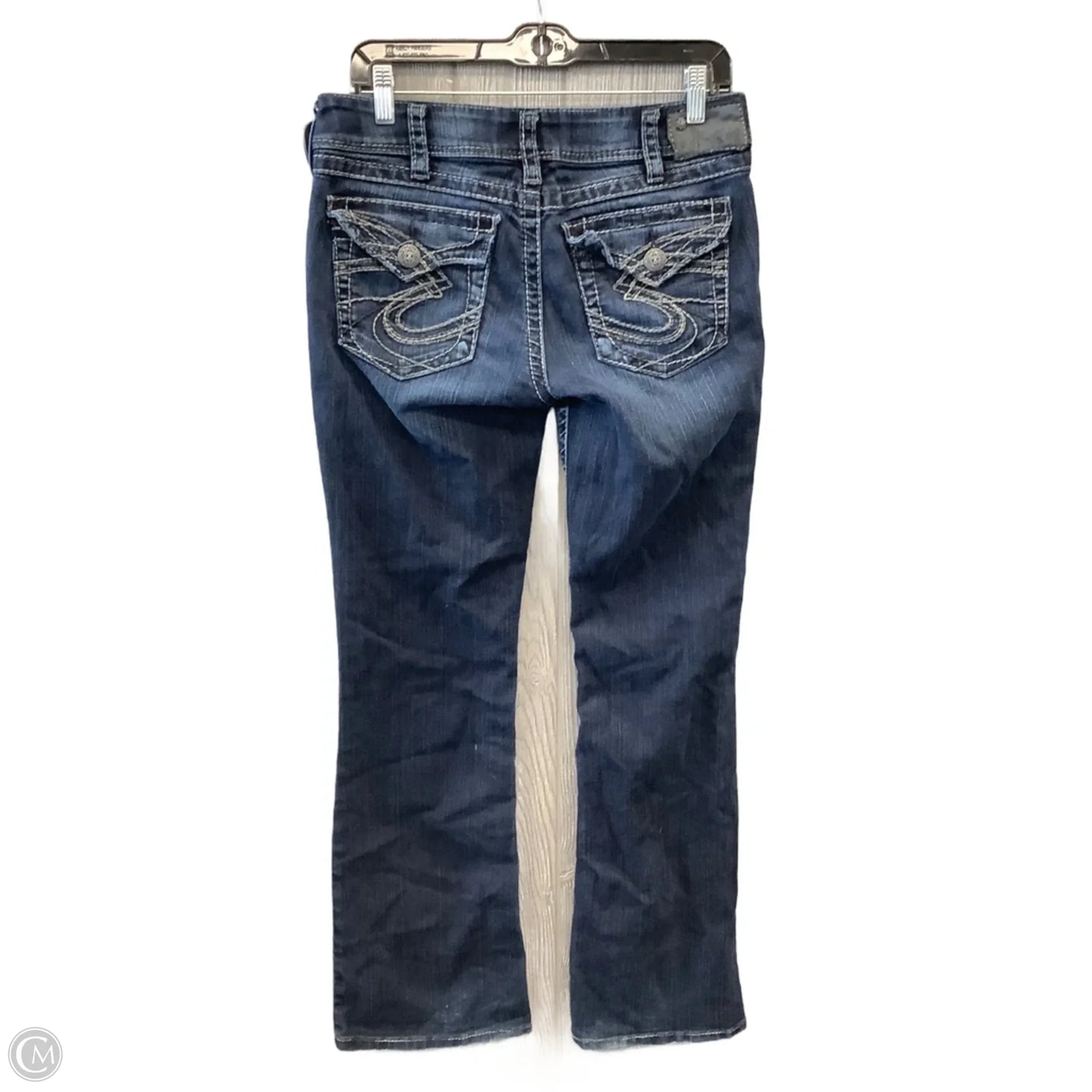 Jeans Boot Cut By Silver In Blue Denim, Size: 10