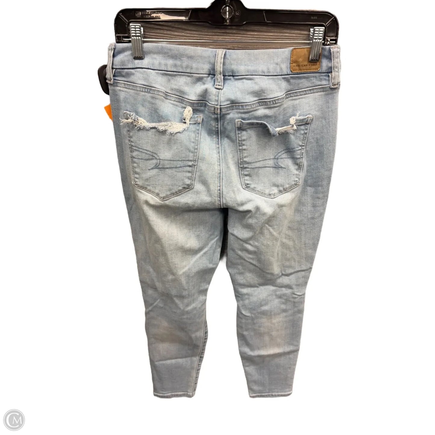 Jeans Jeggings By American Eagle In Blue Denim, Size: 8p