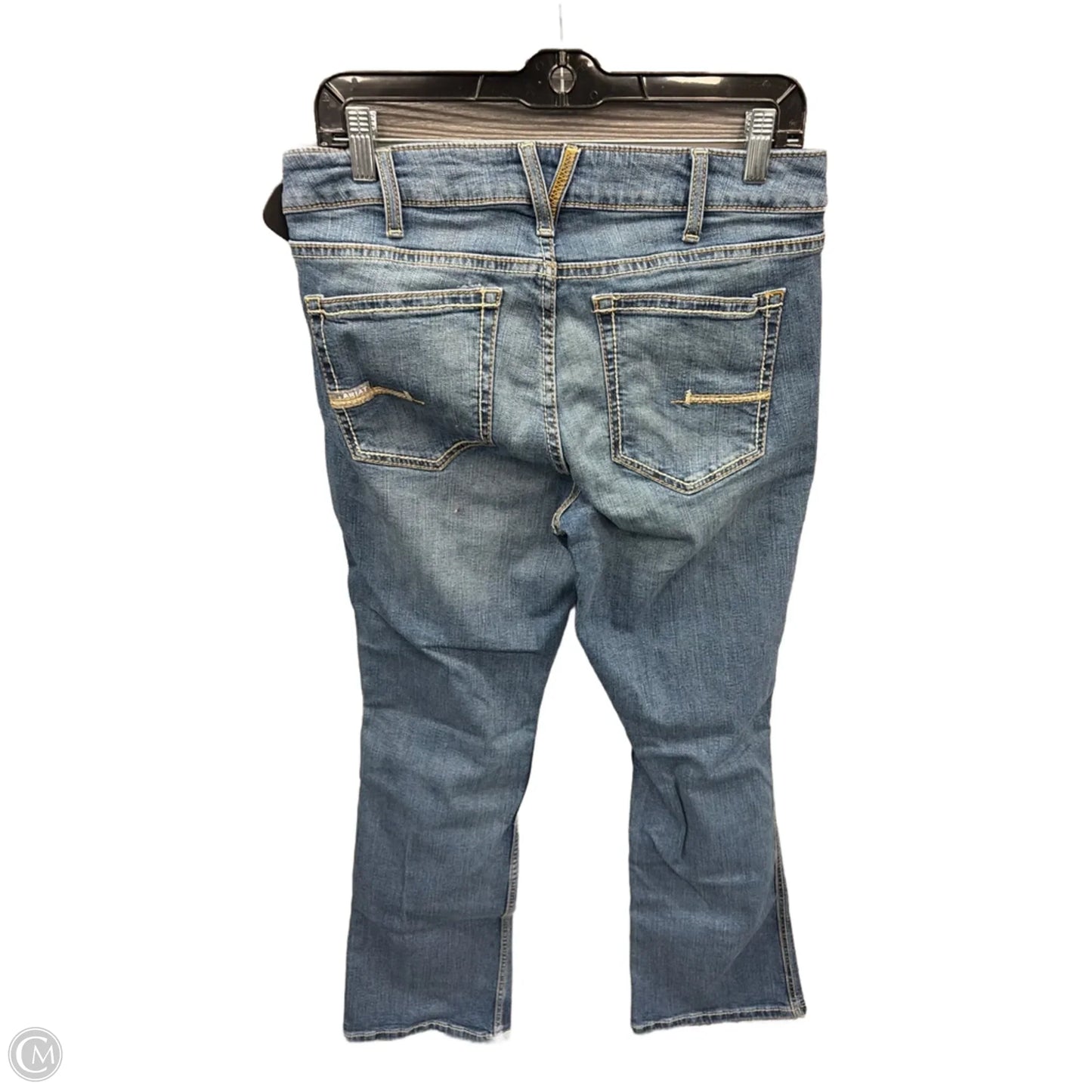 Jeans Boot Cut By Ariat In Blue Denim, Size: 10