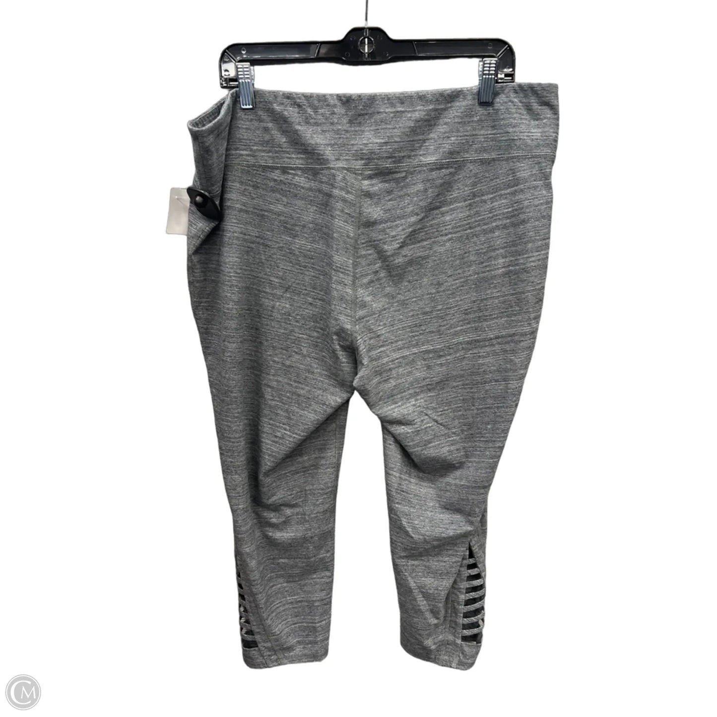 Athletic Leggings Capris By Mta Sport In Grey, Size: 2x