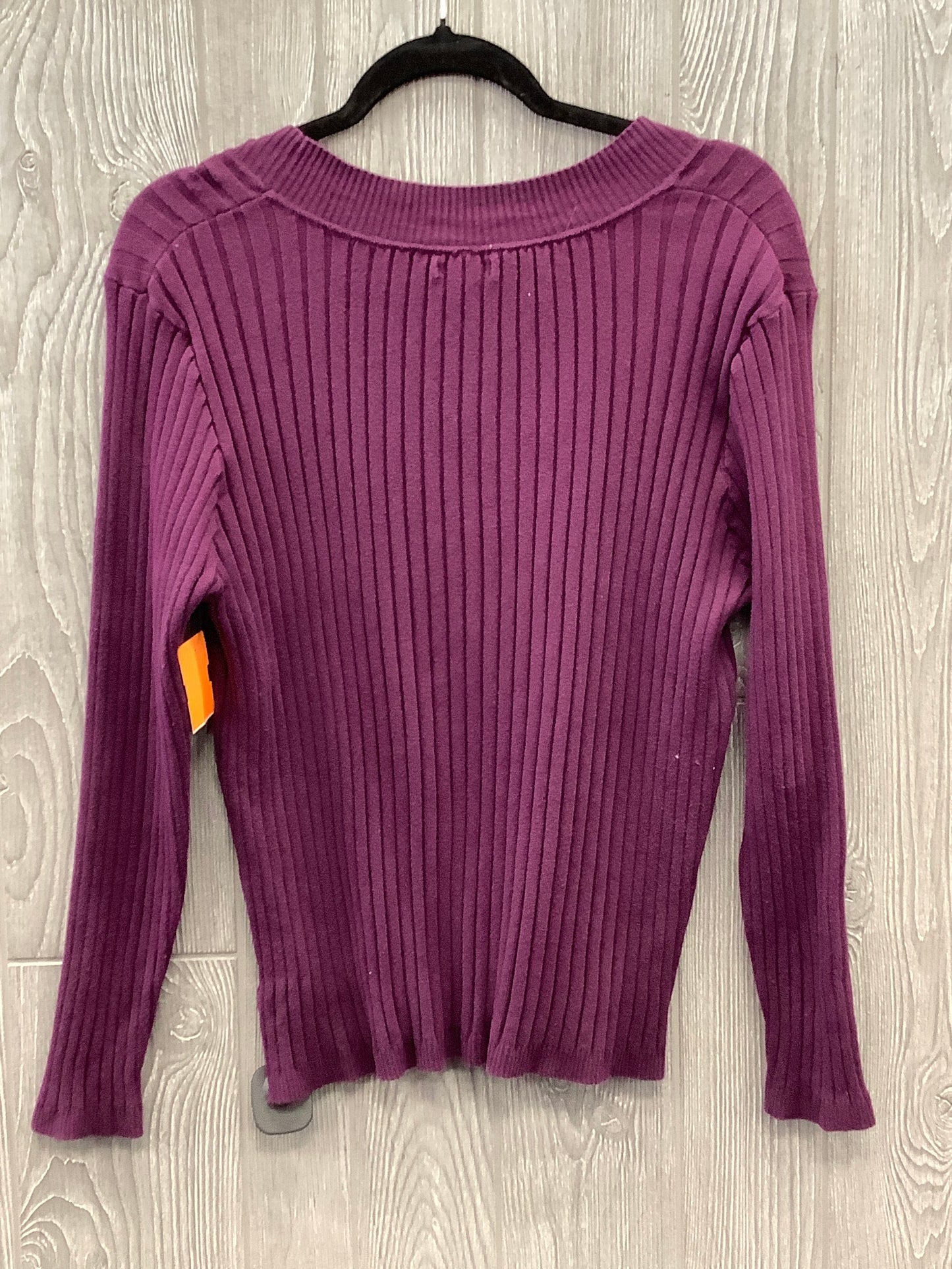 Top Long Sleeve By Apt 9 In Purple, Size: Xl