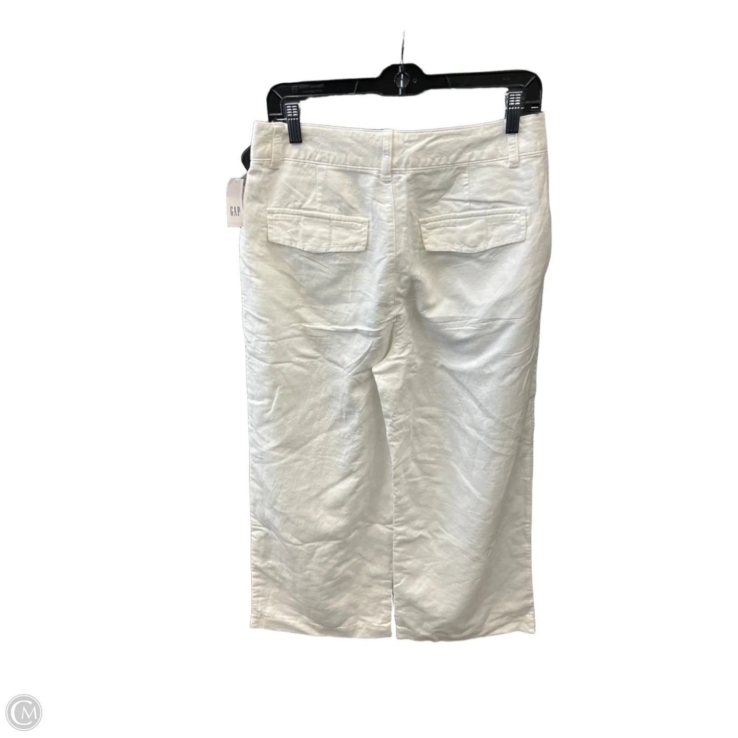 Pants Linen By Gap In White, Size: 8