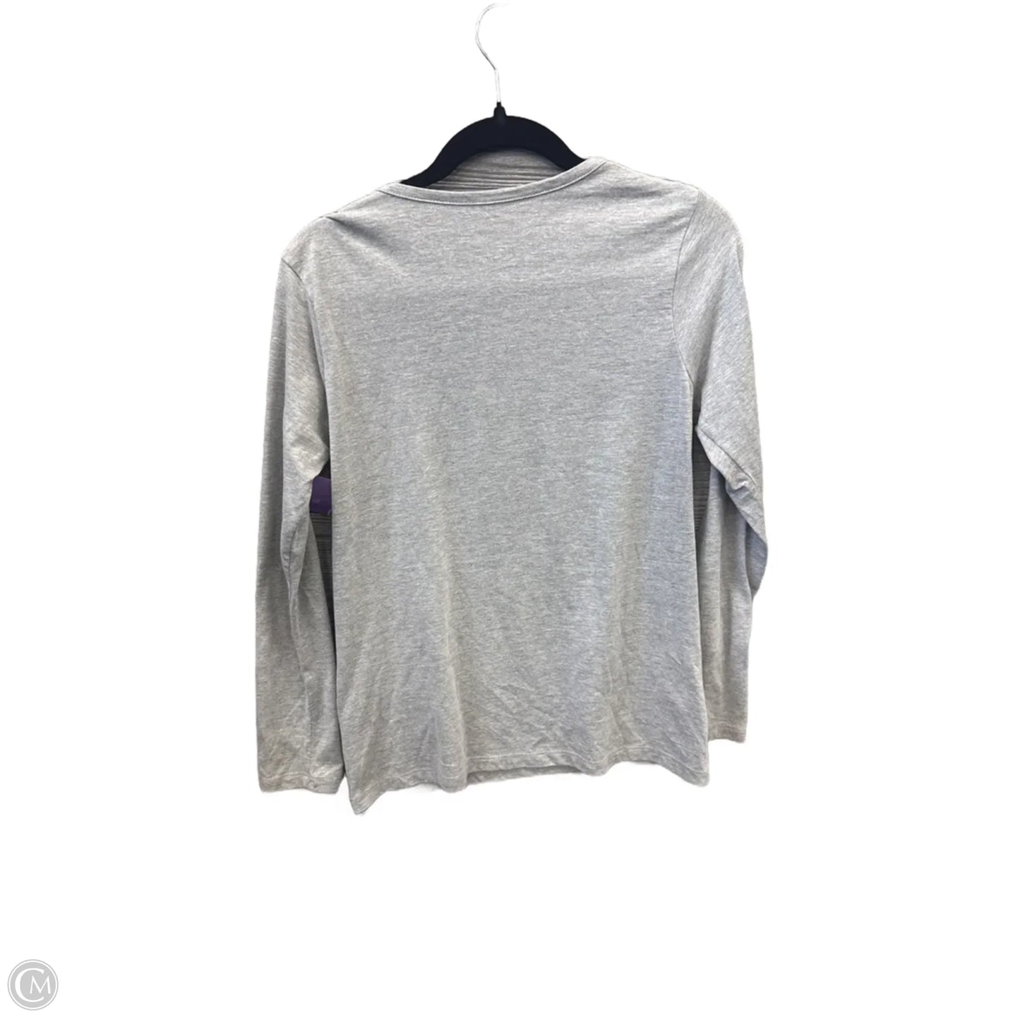 Top Long Sleeve By Natural Reflections In Grey, Size: M