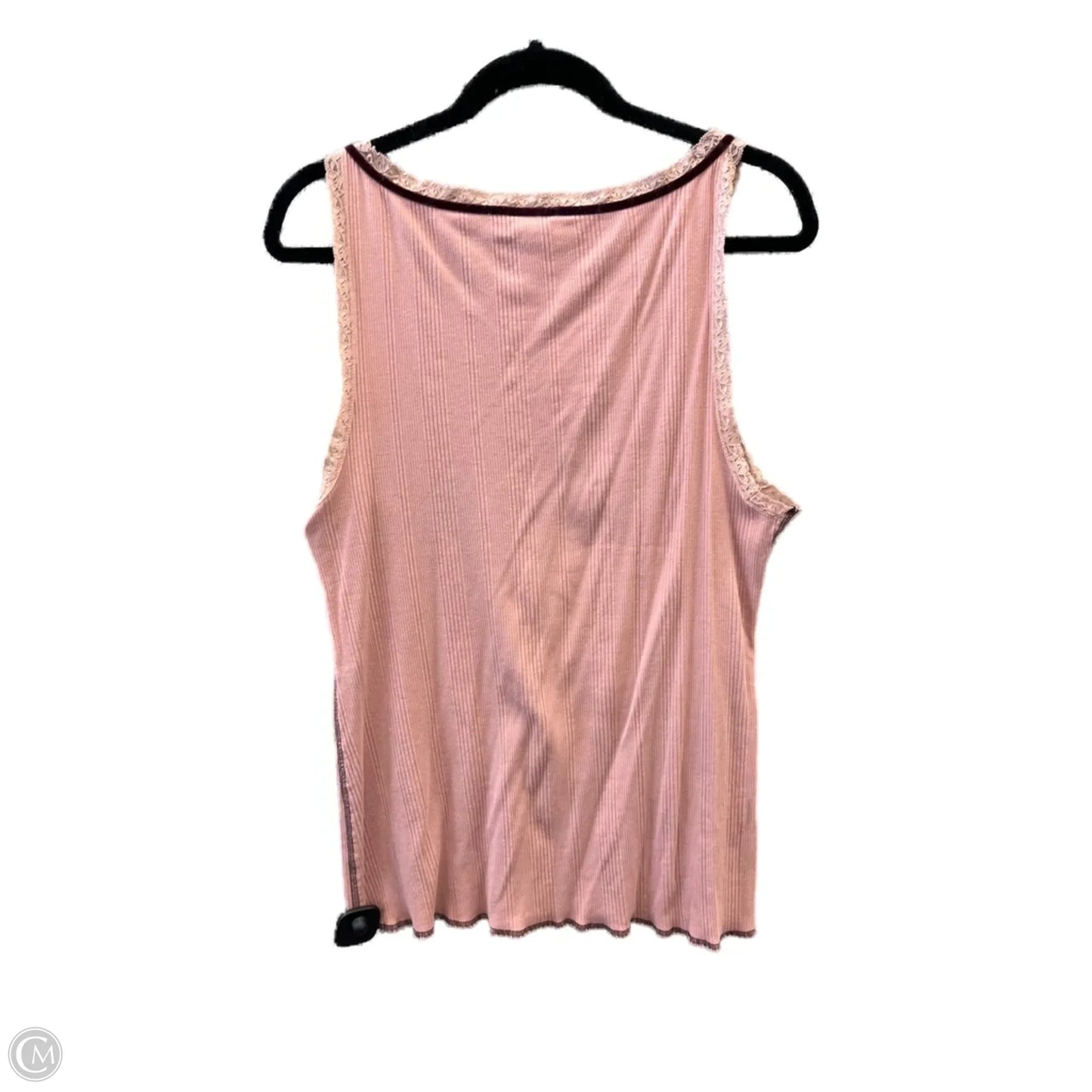 Top Sleeveless By Loft In Pink, Size: Xxl