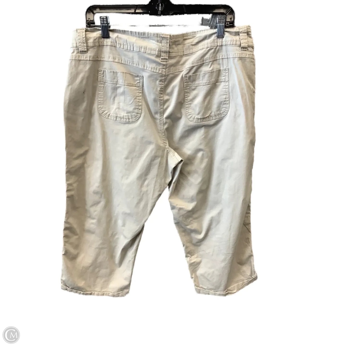 Capris By Clothes Mentor In Tan, Size: 14
