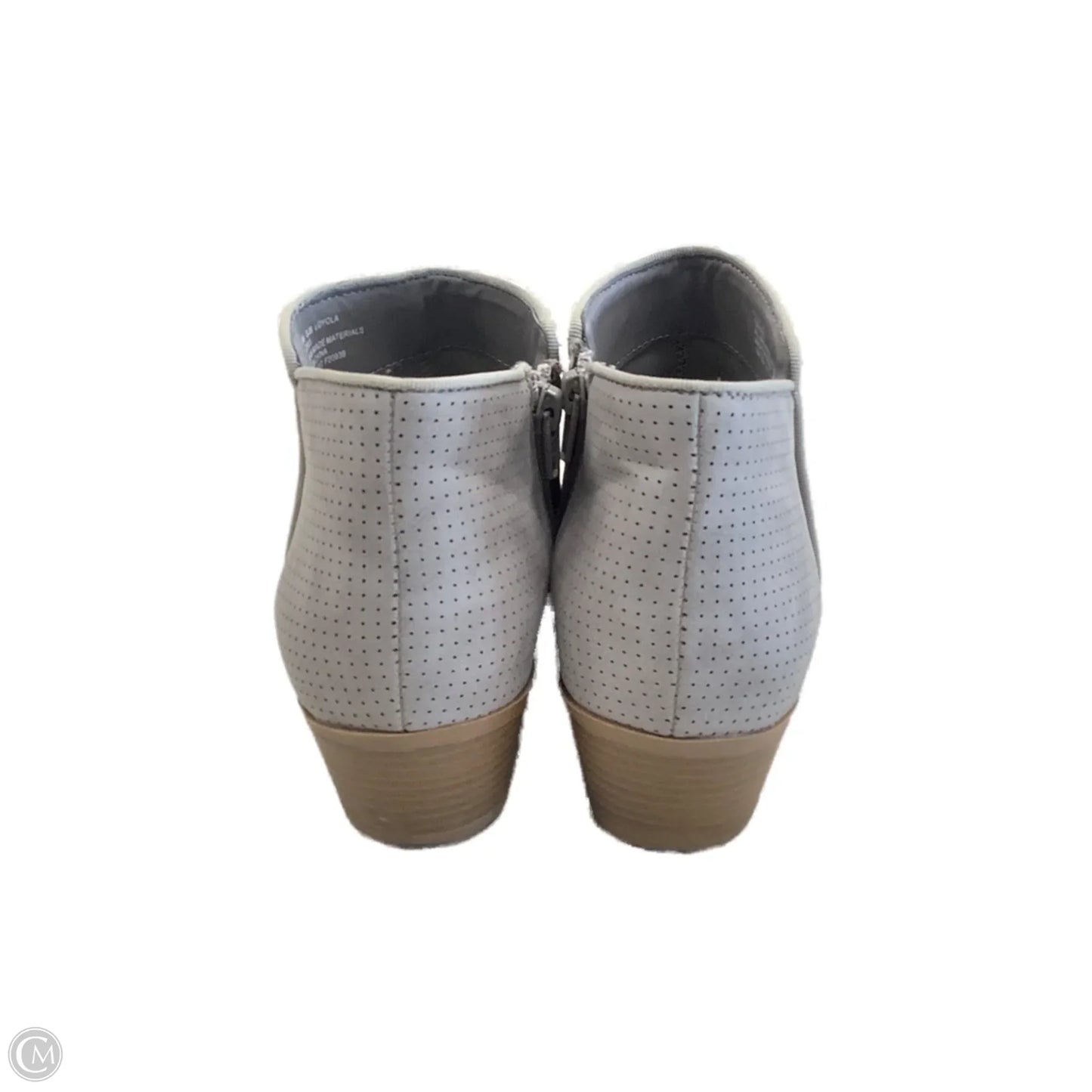 Boots Ankle Heels By St Johns Bay In Grey, Size: 9.5