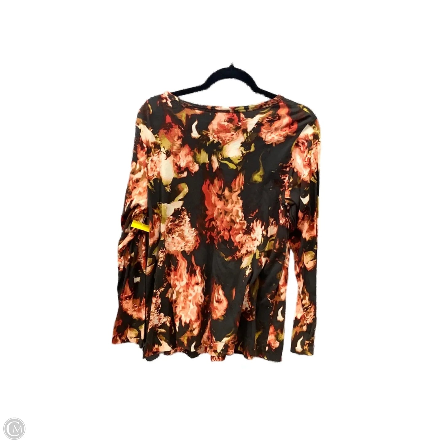 Top Long Sleeve By Simply Vera In Multi-colored, Size: Xl