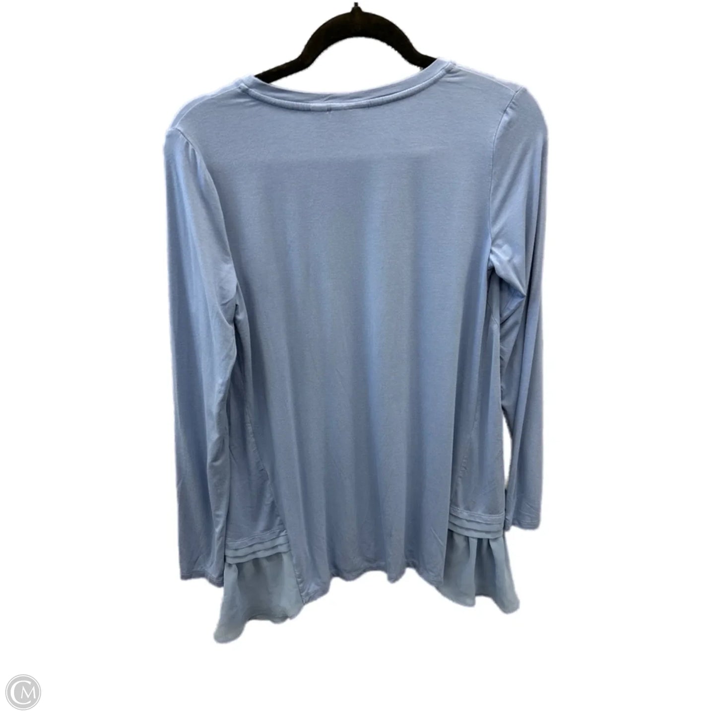 Top Long Sleeve By Logo In Blue, Size: Xs