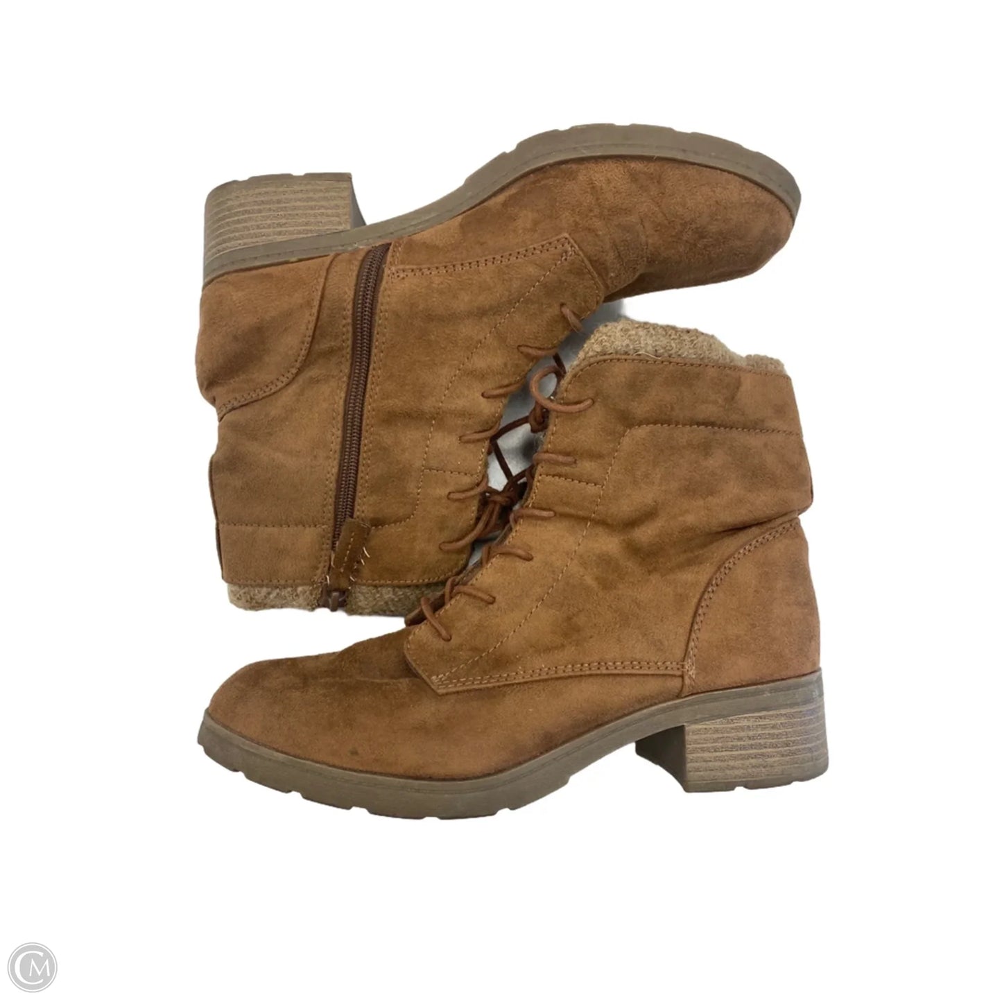 Boots Ankle Flats By Universal Thread In Brown, Size: 11