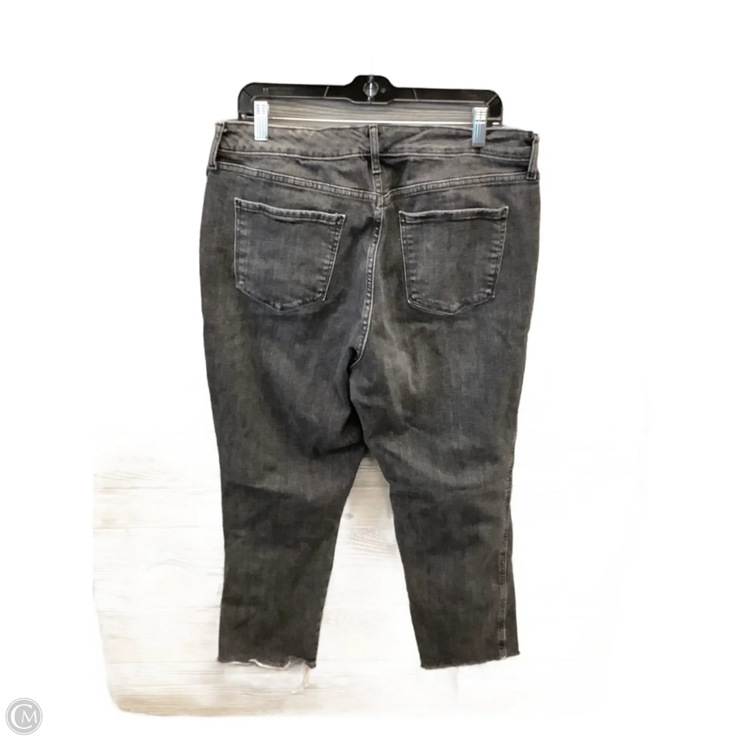 Jeans Straight By Ana In Black Denim, Size: 16